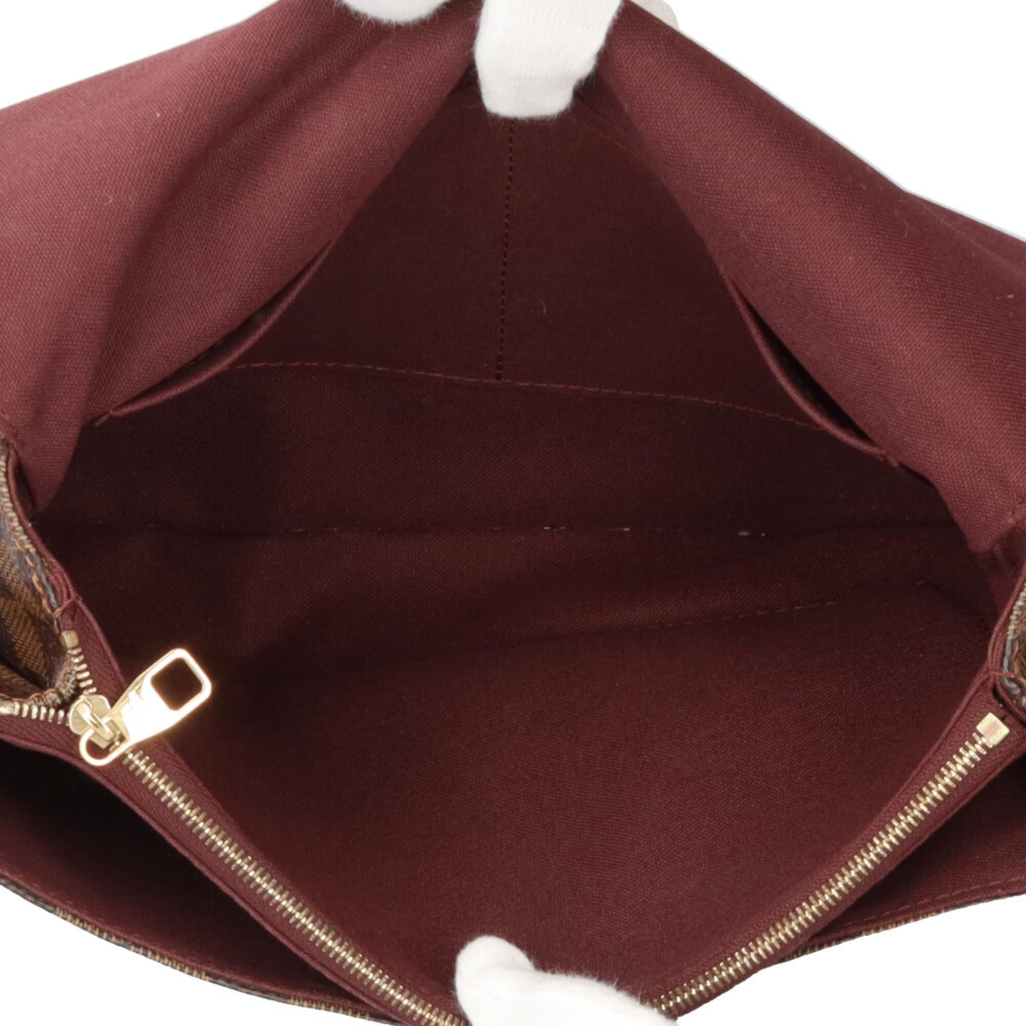 Louis Vuitton Damier Brown Damier Canvas Handbag Shoulder Bag (Pre-Owned)