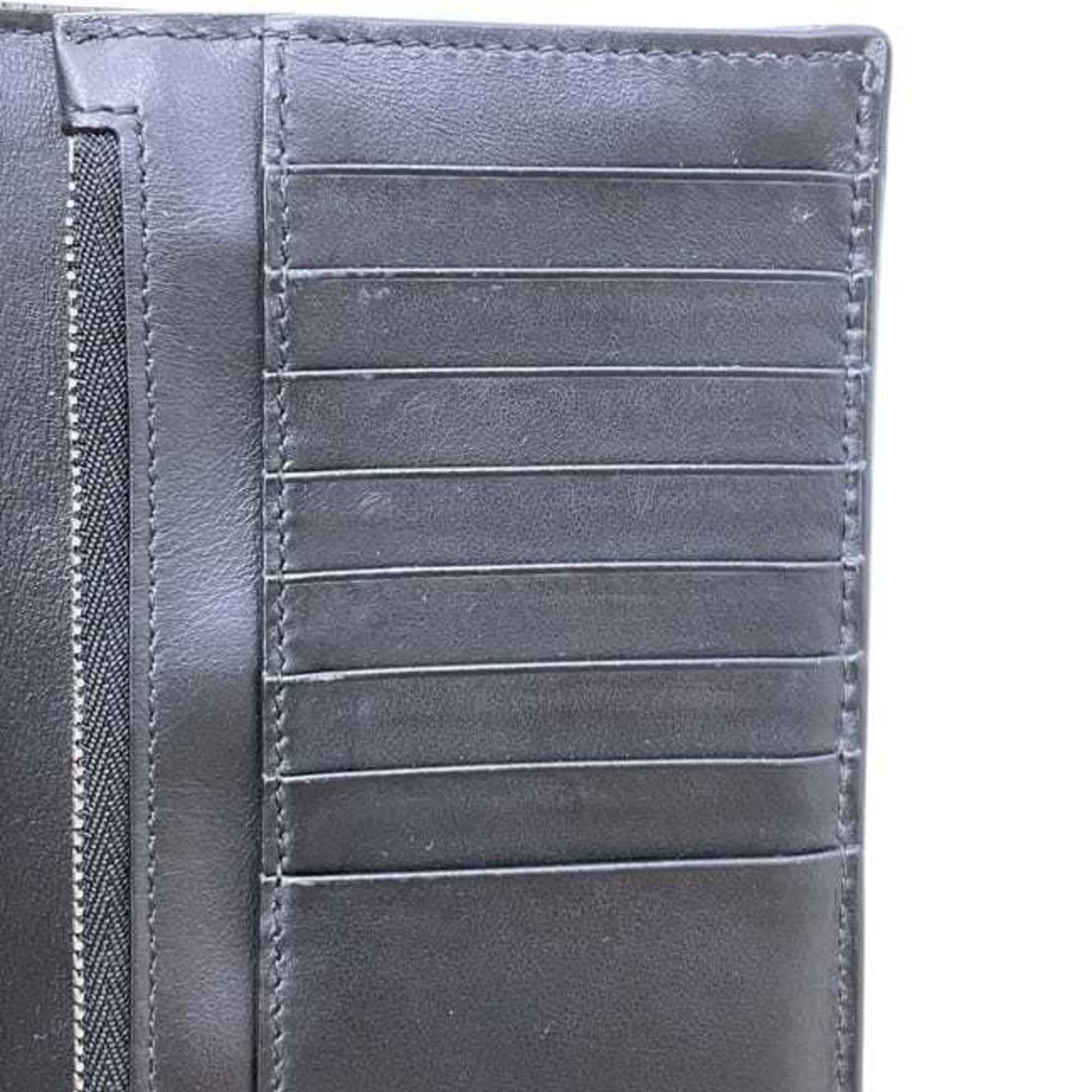 Burberry Beige Pvc Leather Long Wallet (Bi-Fold) (Pre-Owned)