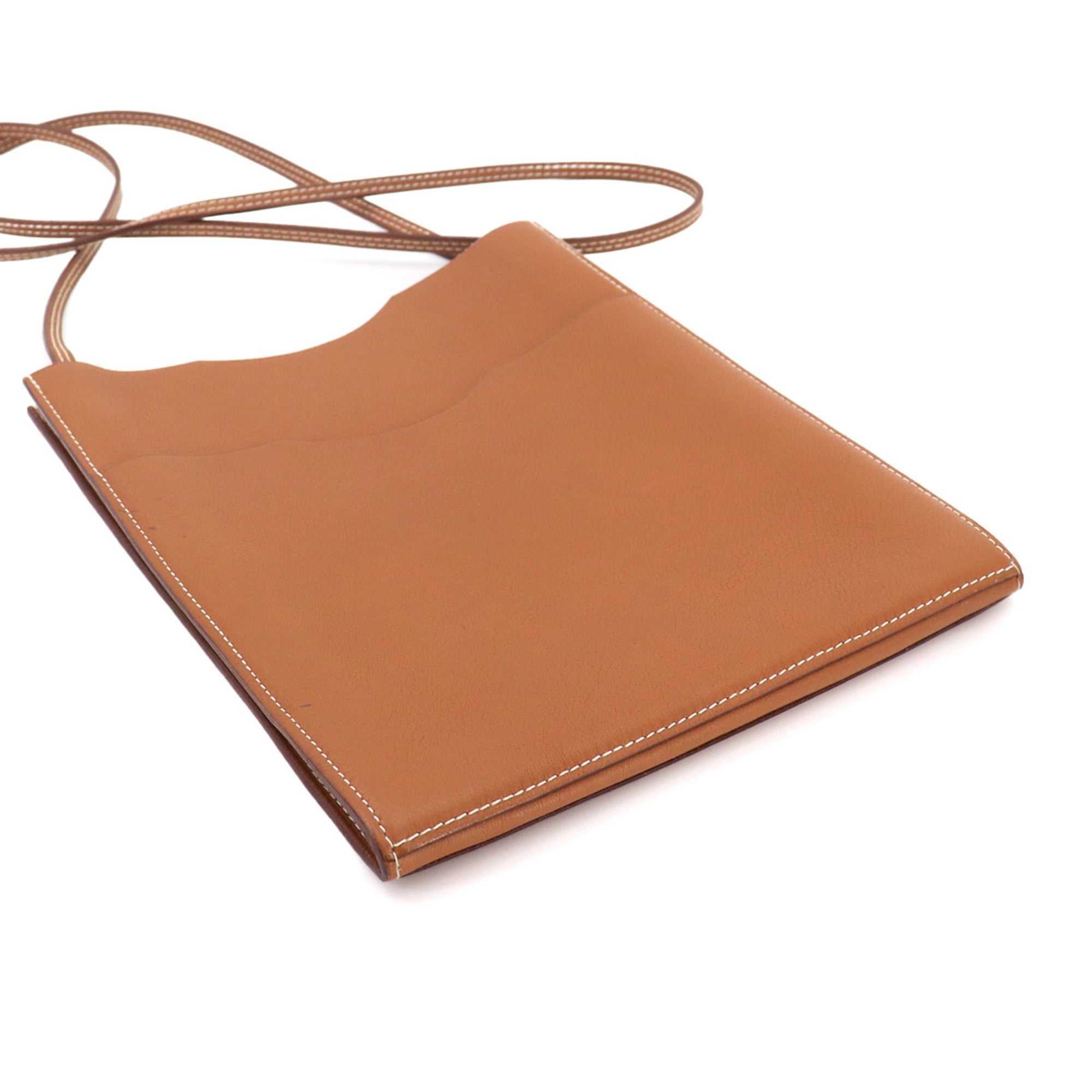 Hermes Onimaitou Gold Swift Leather Shoulder Bag (Pre-Owned)
