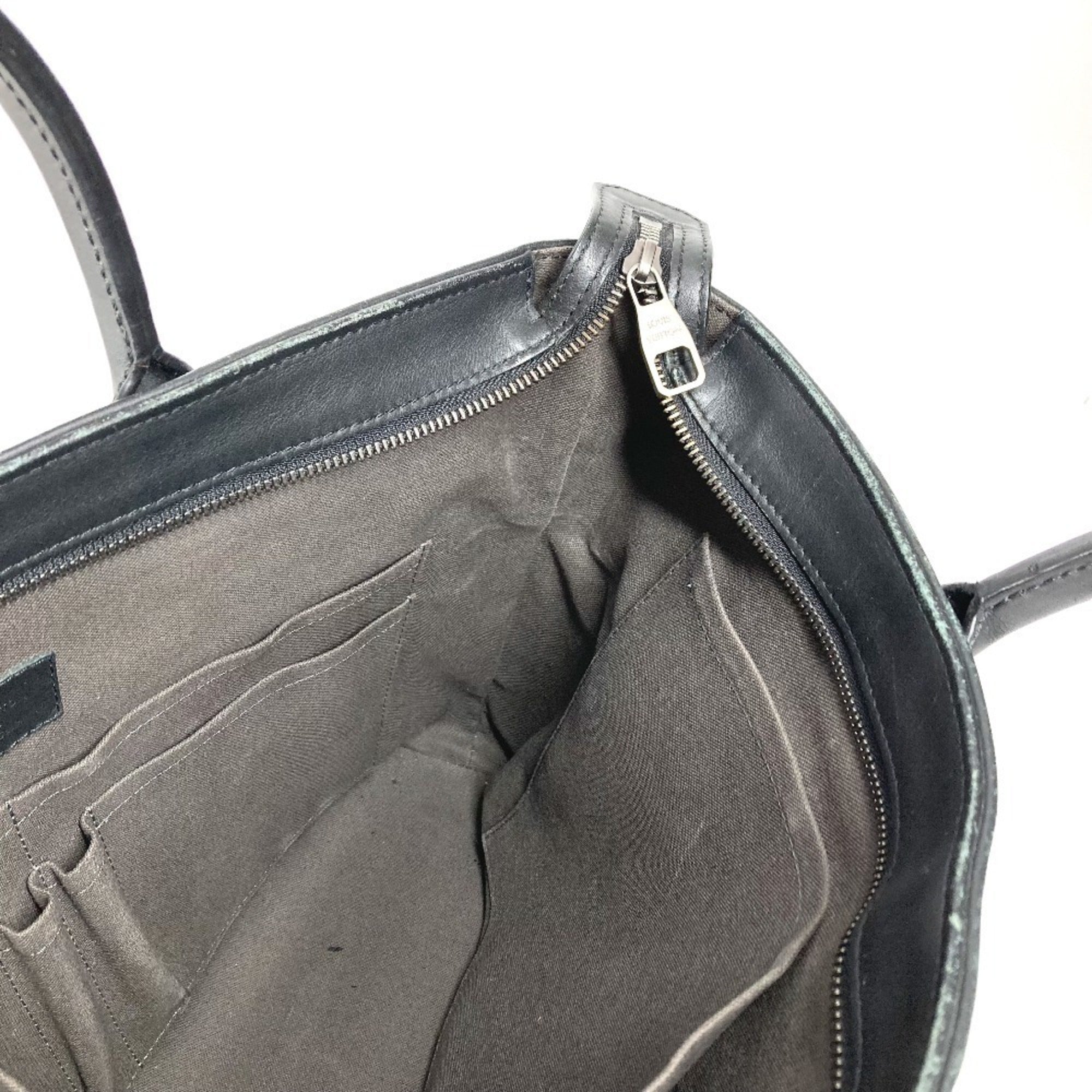 Louis Vuitton Black Onyx Damier Infini Leather Briefcase Handbag Shoulder Bag Tote Bag (Pre-Owned)