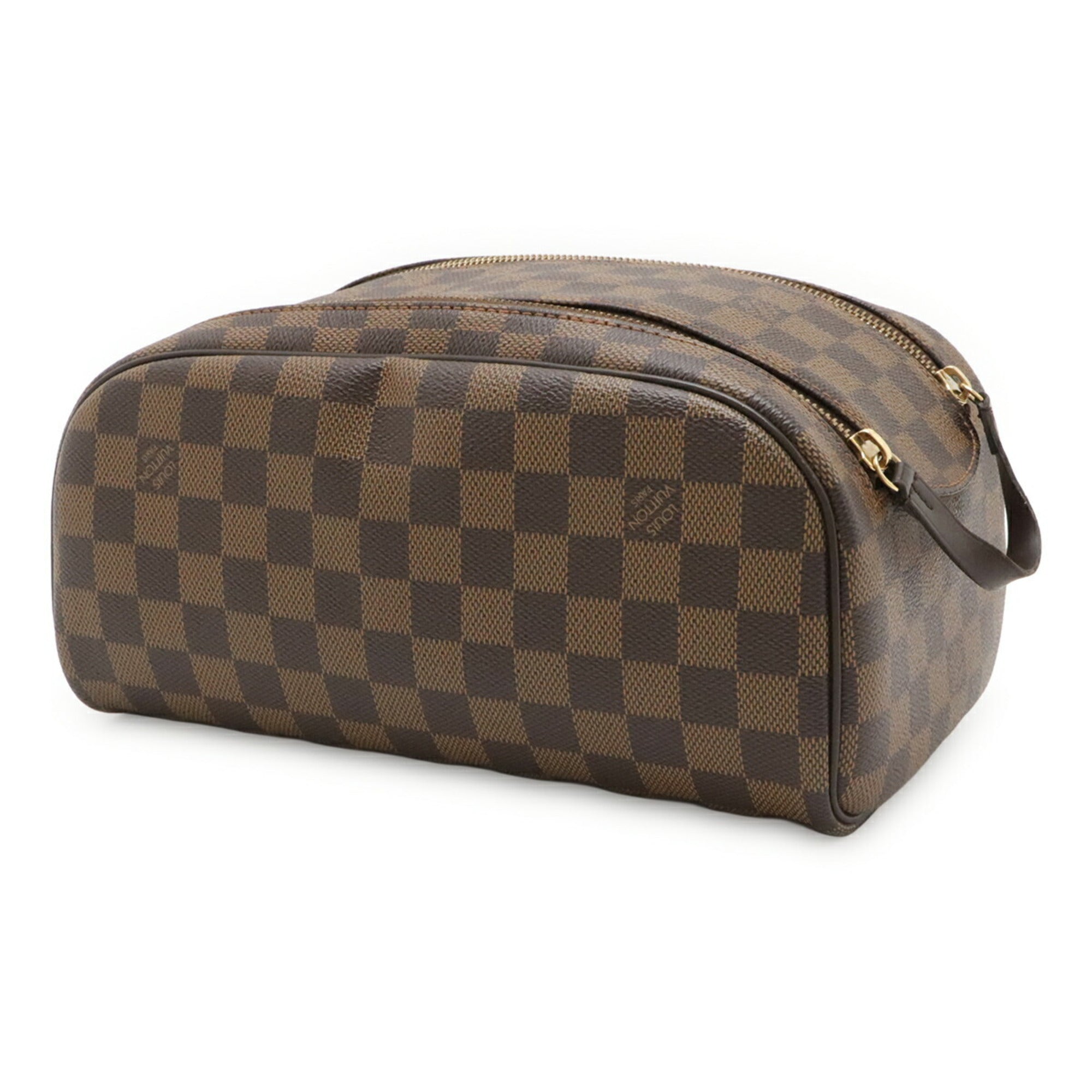 Louis Vuitton Brown Pvc Coated Canvas Pouch (Pre-Owned)