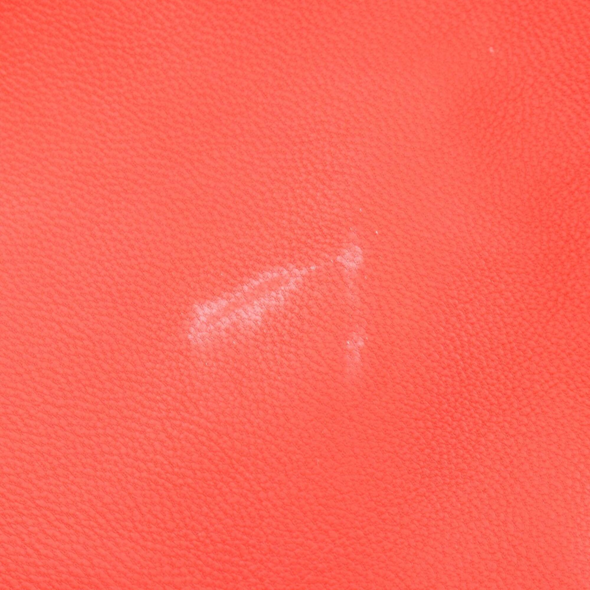 Celine Cabas Red Color Leather Handbag Tote Bag (Pre-Owned)