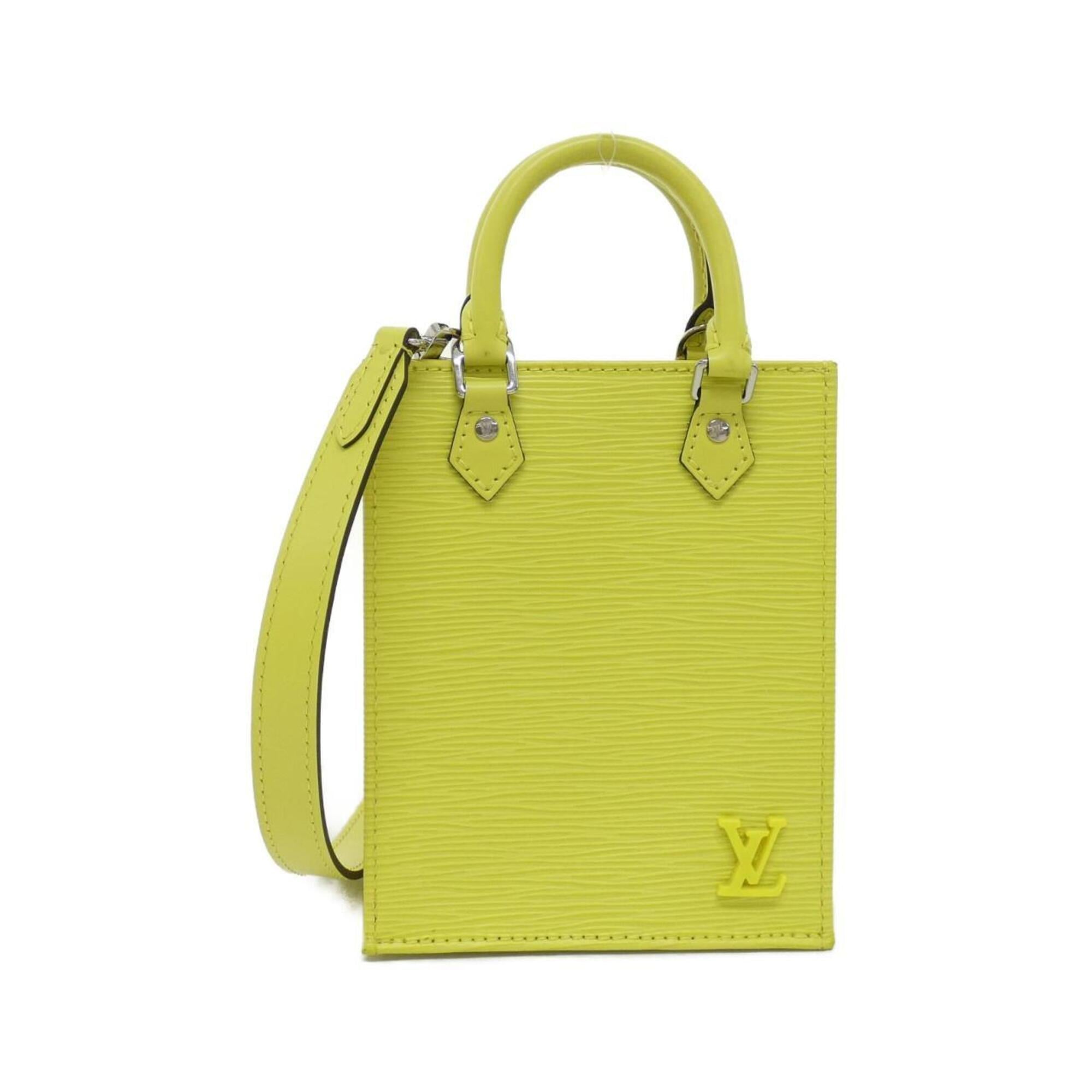 Louis Vuitton Yellow Leather Handbag (Pre-Owned)