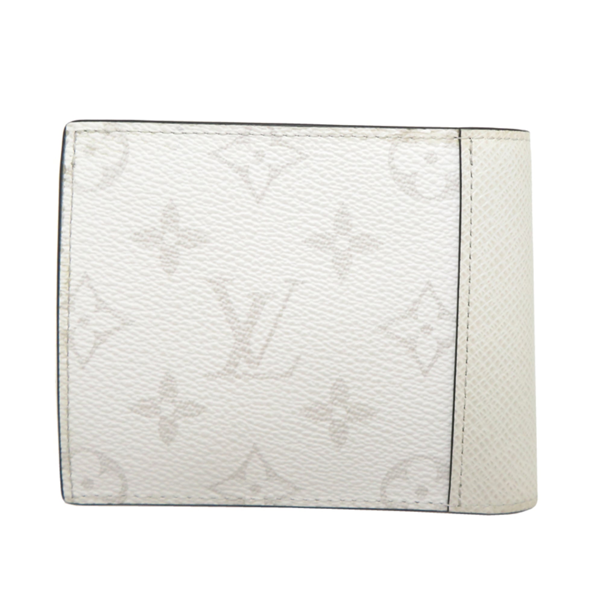 Louis Vuitton White Taigarama Wallet (Bi-Fold) (Pre-Owned)