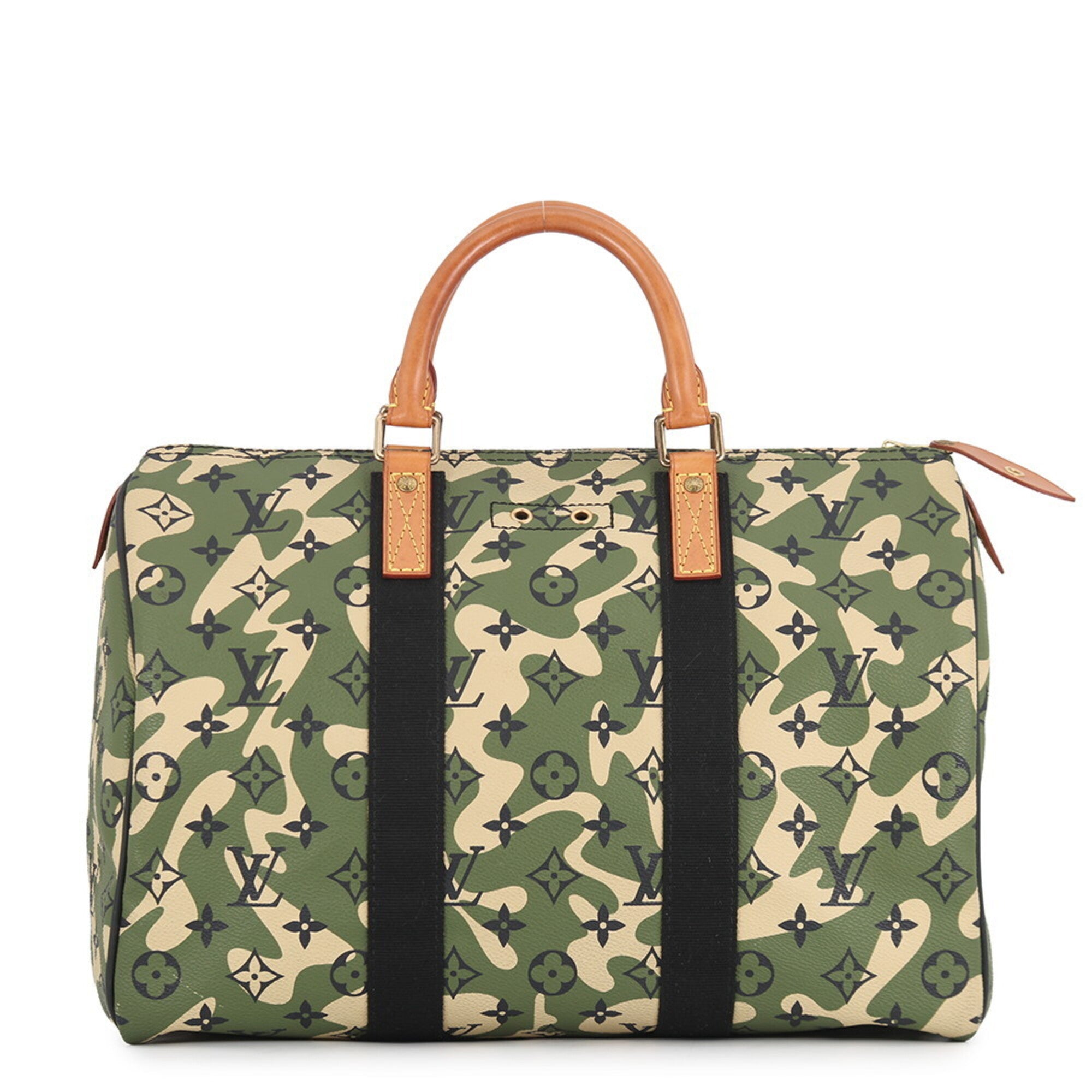Louis Vuitton Camouflage Khaki Monogram Monogram Handbag (Pre-Owned)