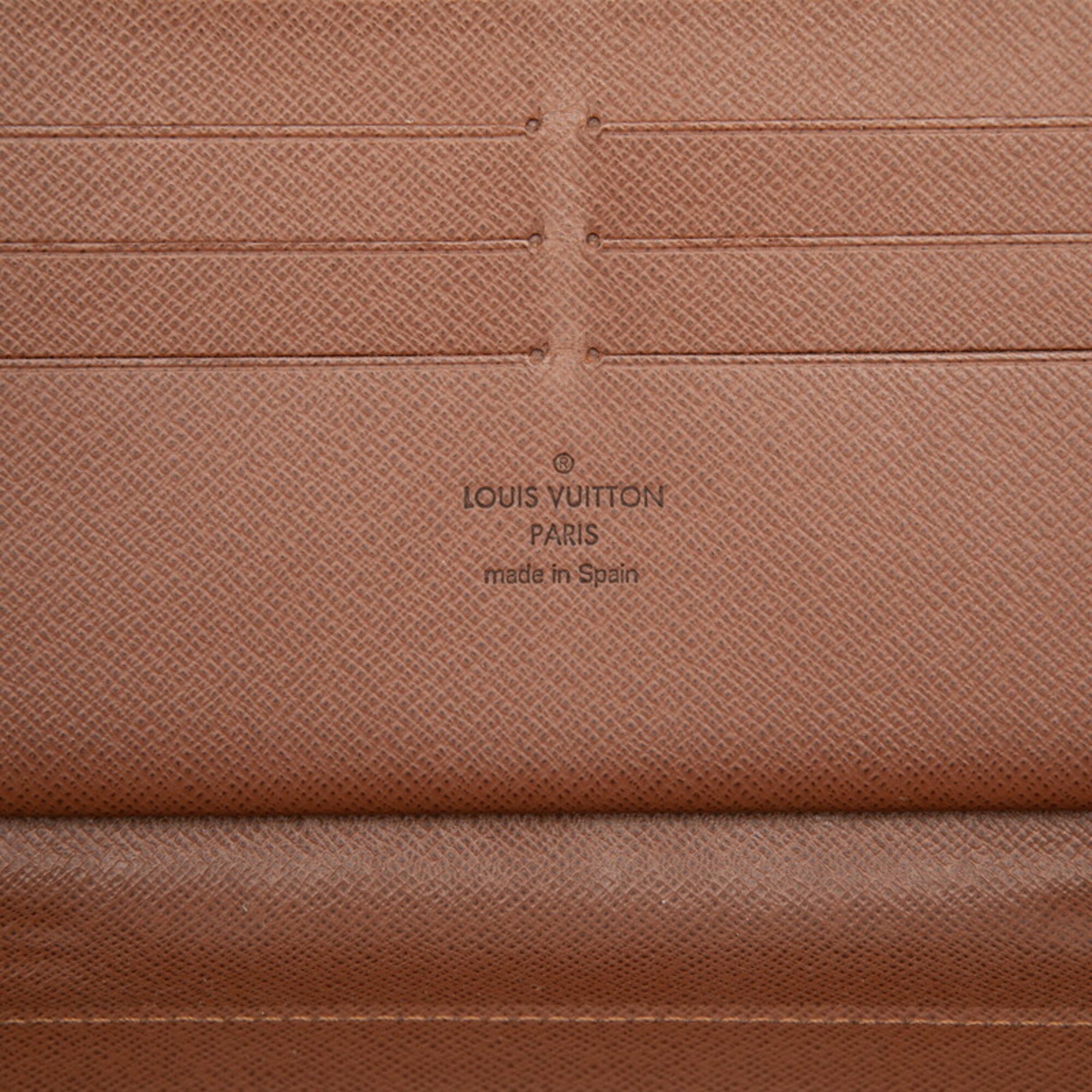 Louis Vuitton Monogram Brown Pvc Leather Long Wallet (Bi-Fold) (Pre-Owned)