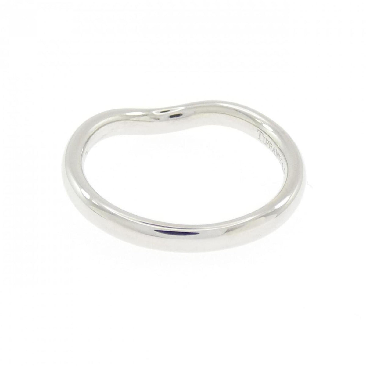 Tiffany Platinum Platinum 950 Band Ring (Pre-Owned)