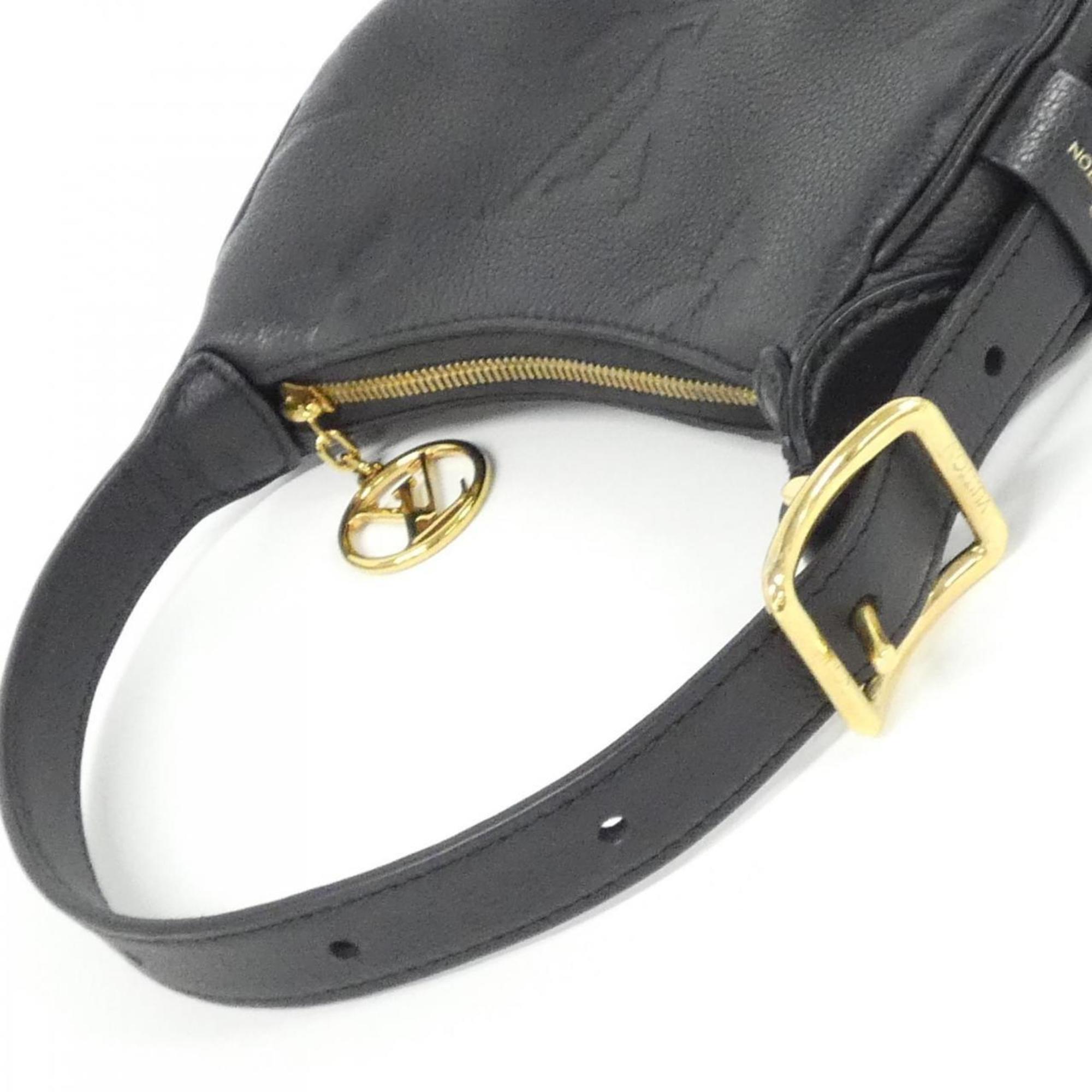 Louis Vuitton Black Leather Shoulder Bag (Pre-Owned)