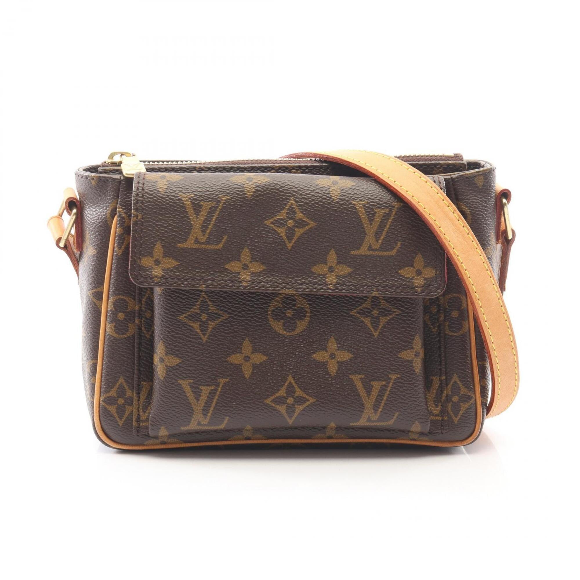 Louis Vuitton Brown Coated Canvas Pvc Leather Monogram Handbag Shoulder Bag (Pre-Owned)
