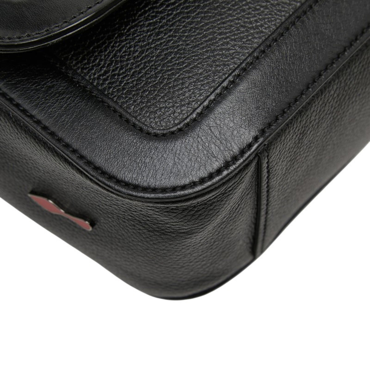 Christian Louboutin Black Leather Shoulder Bag (Pre-Owned)