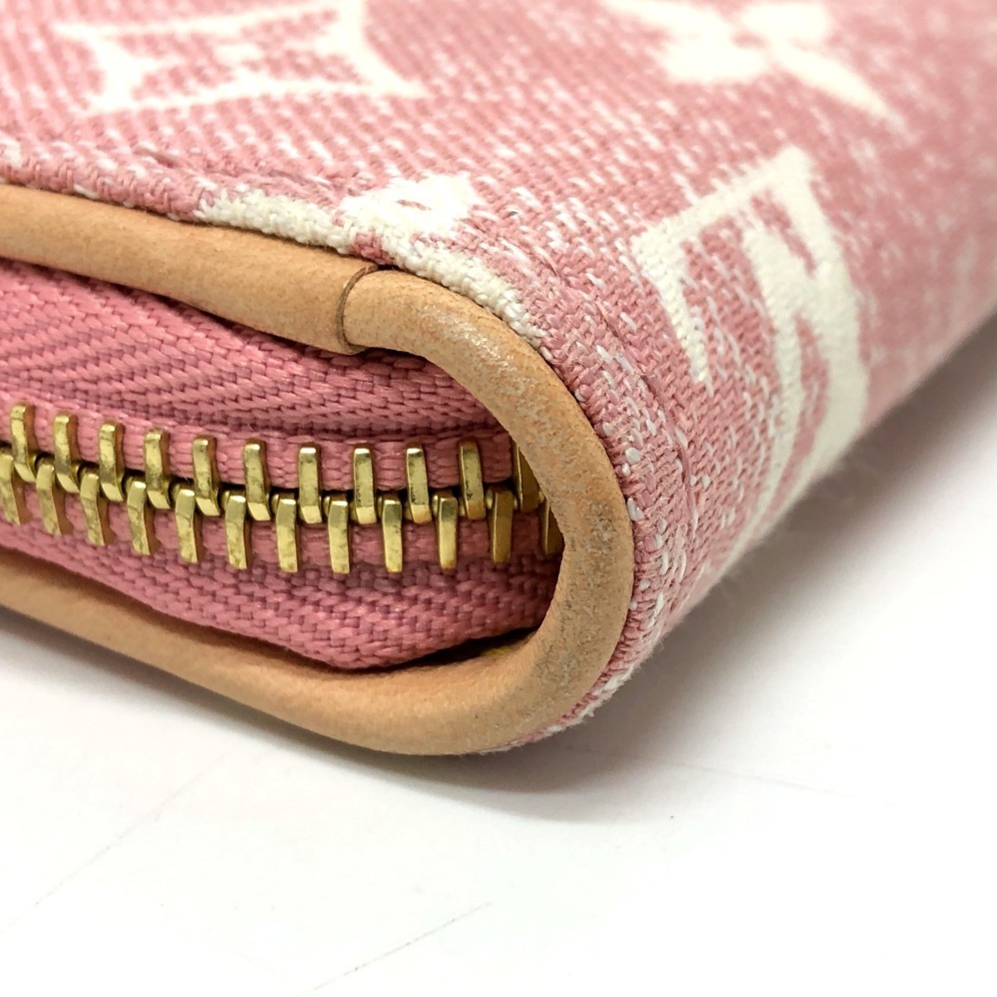 Louis Vuitton Monogram Denim Pink Monogram Denim Long Wallet (Bi-Fold) (Pre-Owned)