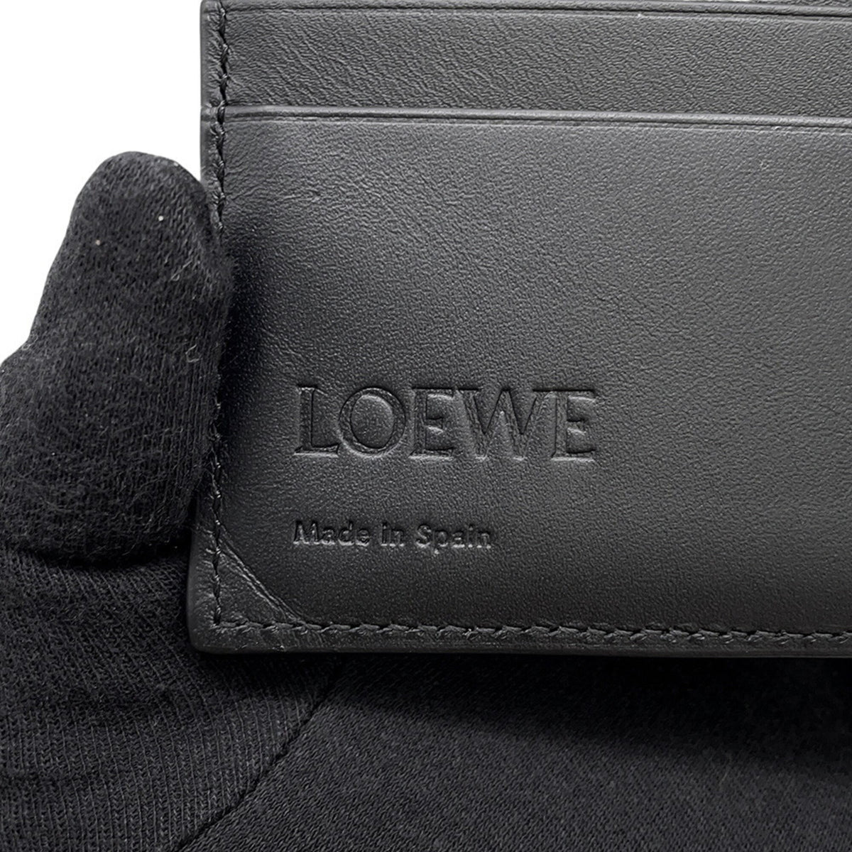 Loewe Black Leather Wallet (Bi-Fold) (Pre-Owned)