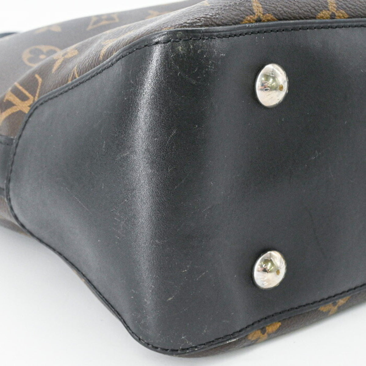 Louis Vuitton Black Brown Monogram Shoulder Bag Tote Bag (Pre-Owned)