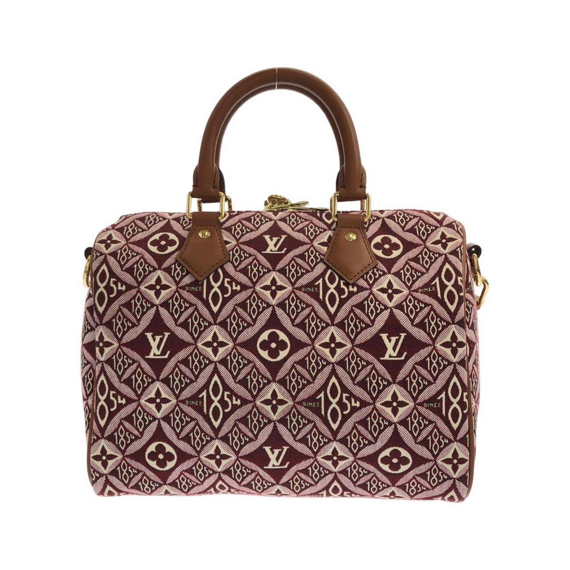 Louis Vuitton Bordeaux Jacquard Boston Bag (Pre-Owned)