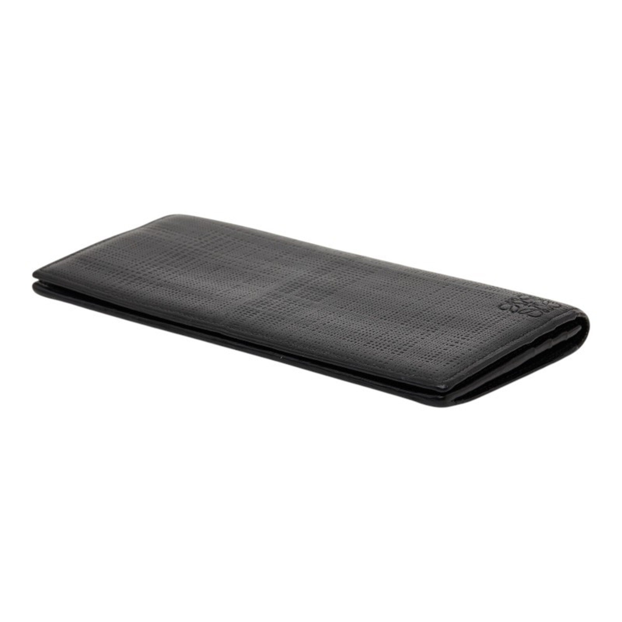 Loewe Black Leather Long Wallet (Bi-Fold) (Pre-Owned)