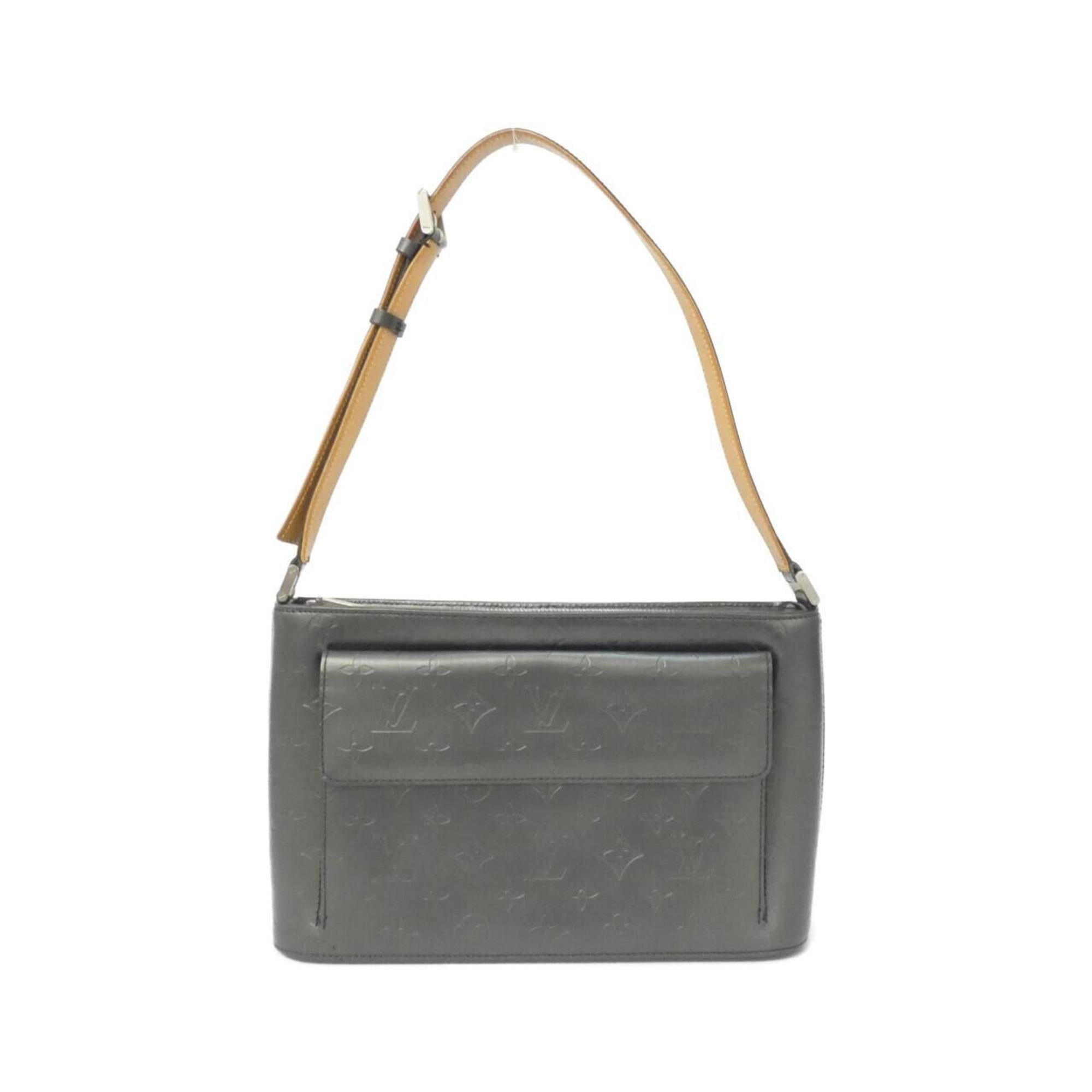 Louis Vuitton Black Coated Canvas Shoulder Bag (Pre-Owned)
