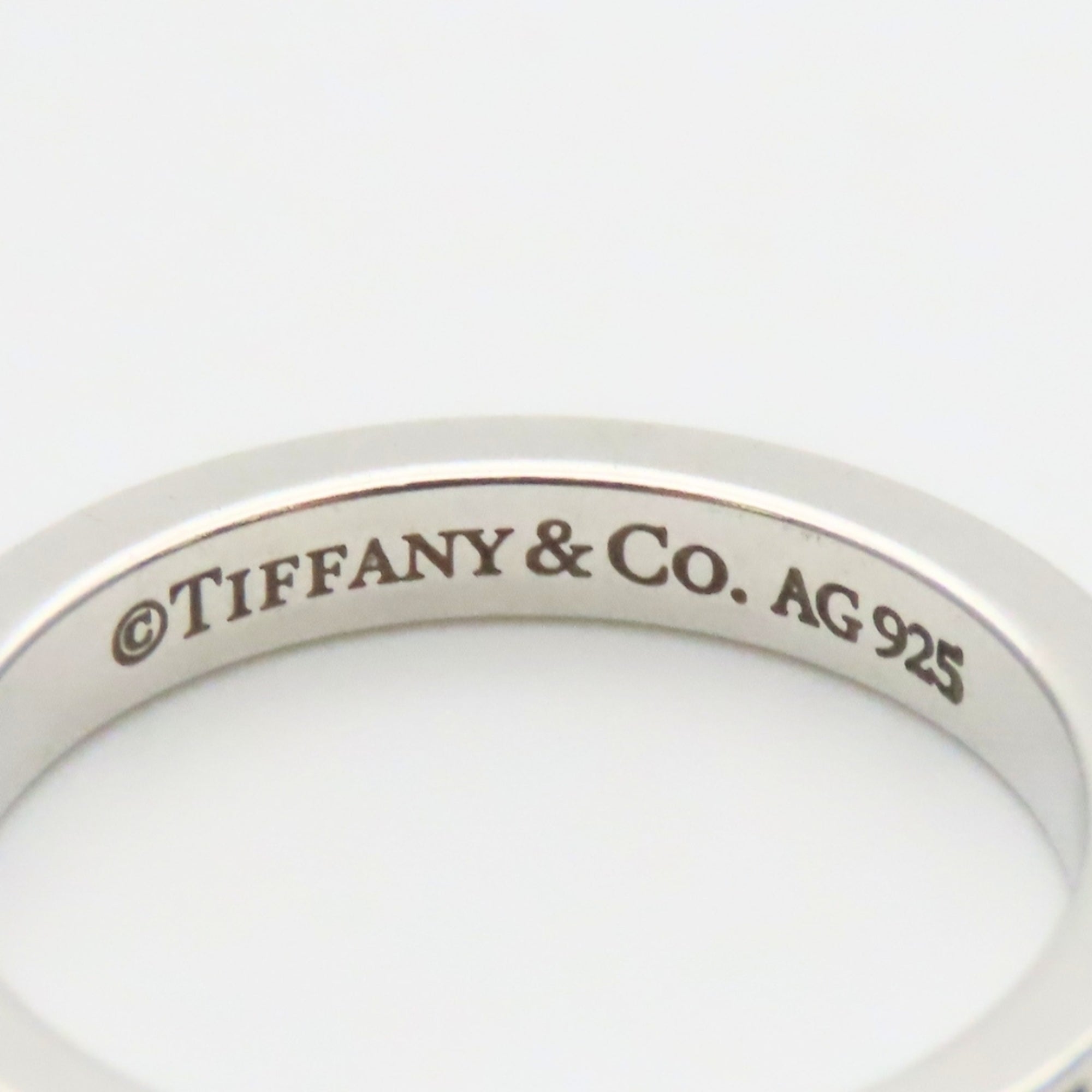 Tiffany Silver Silver 925 Band Ring (Pre-Owned)