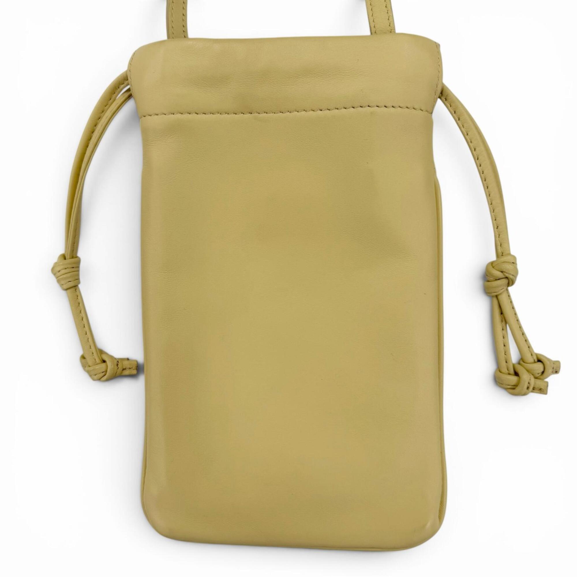 Celine Beige Leather Pouch Shoulder Bag (Pre-Owned)