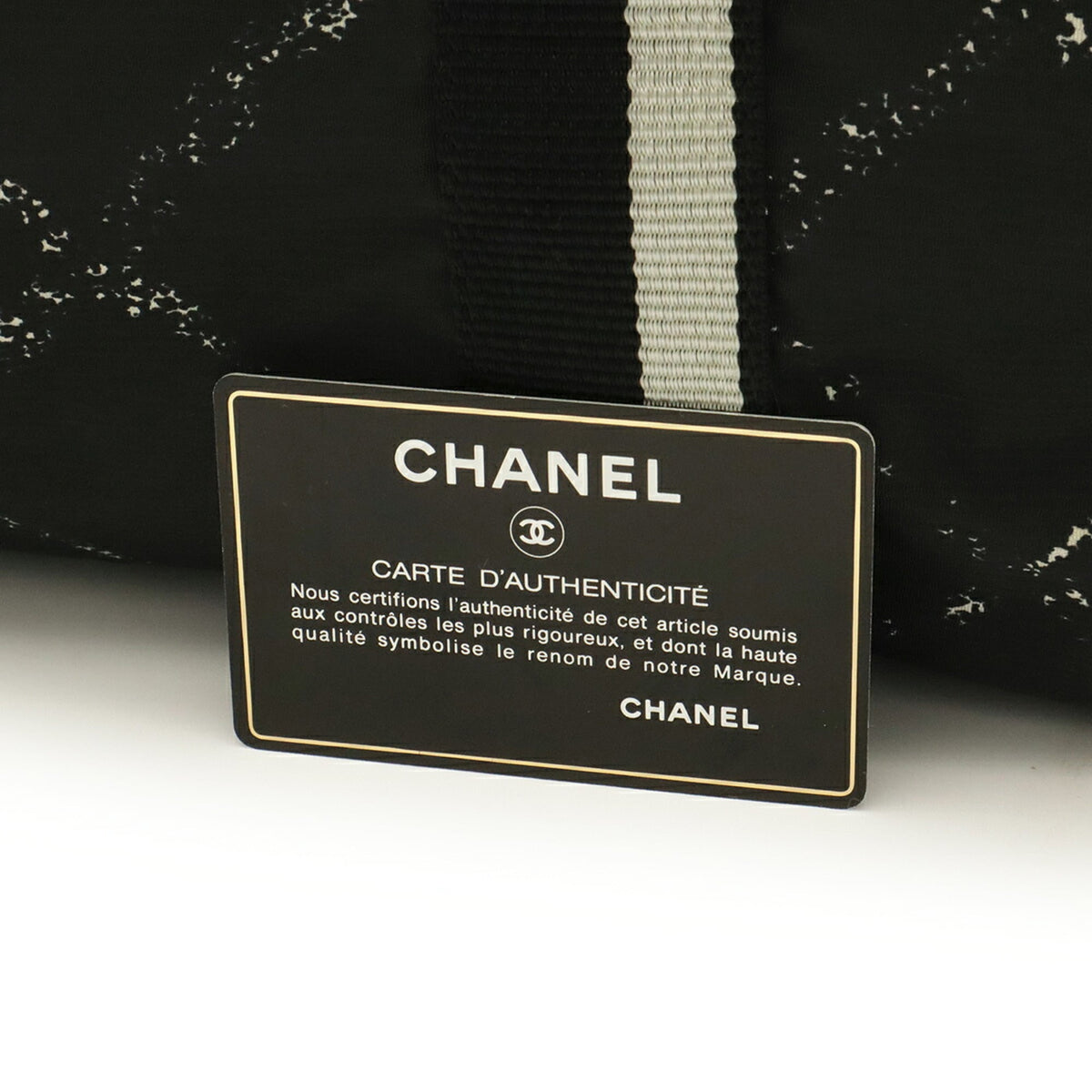 Chanel Black Red Color White Travel Line Boston Bag (Pre-Owned)