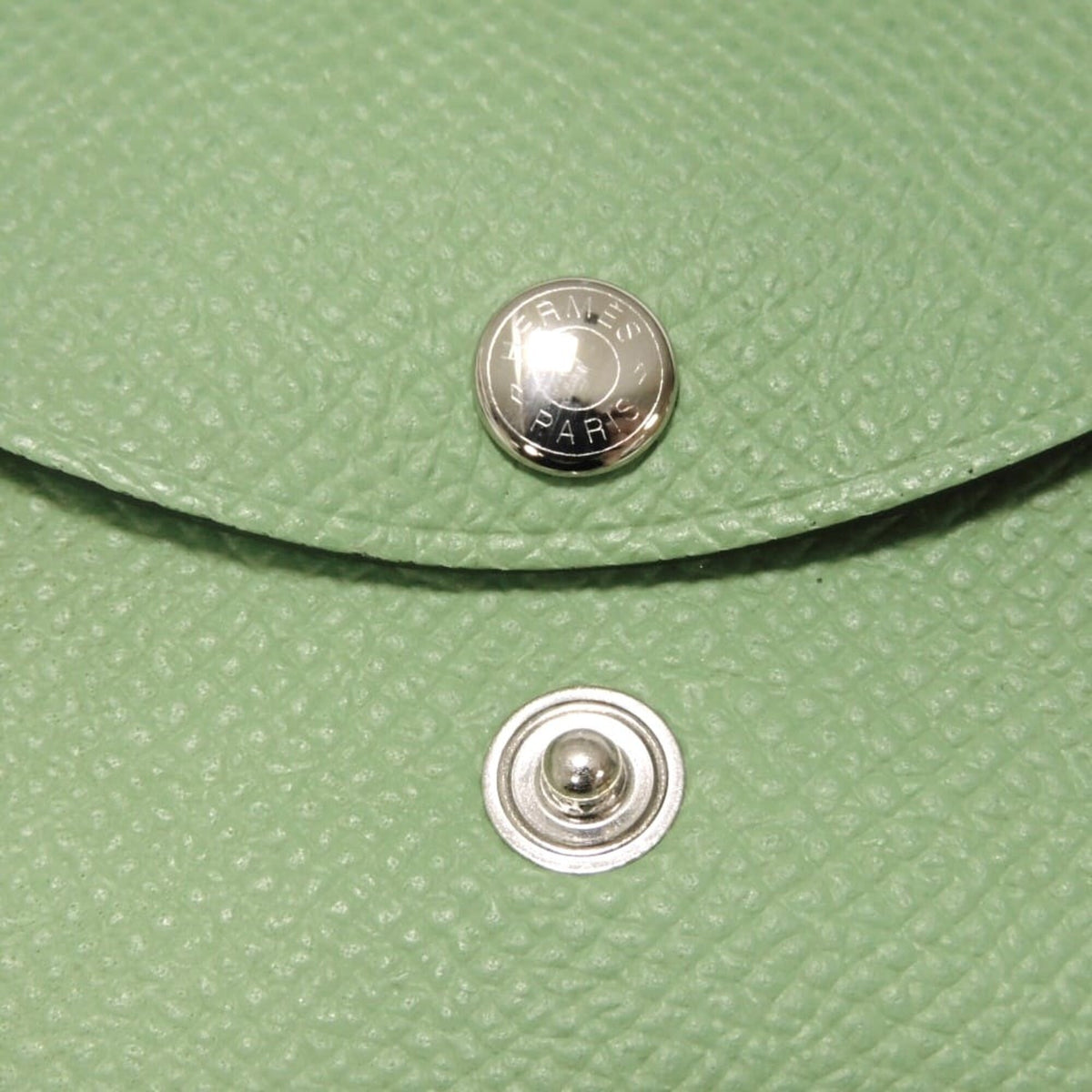 Hermes Green Vert Epsom Leather Coin Purse/Coin Case (Pre-Owned)