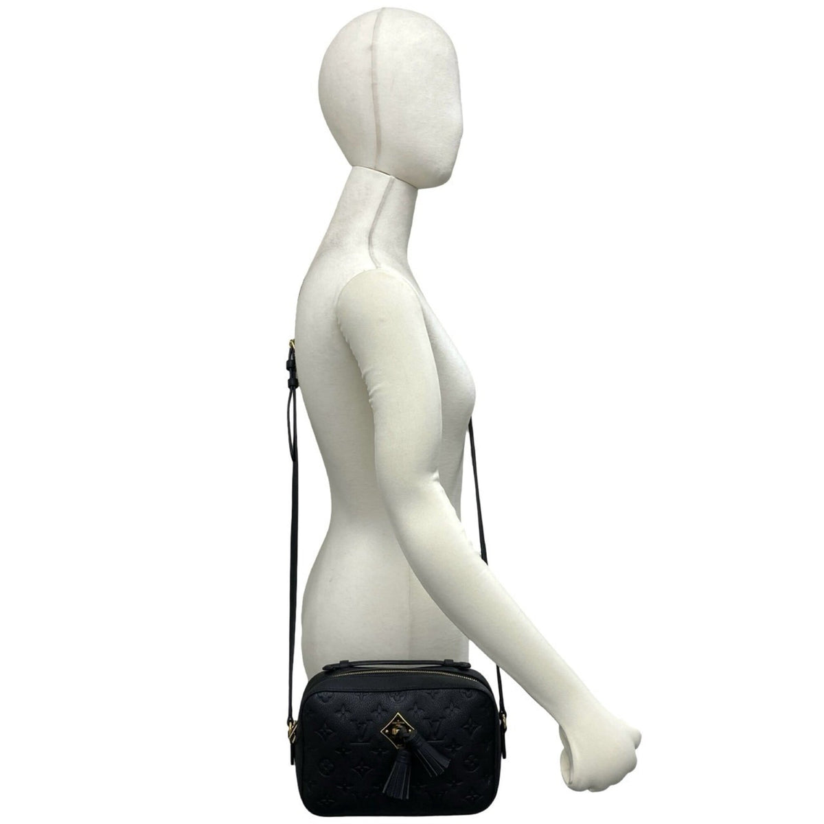 Louis Vuitton Black Leather Shoulder Bag (Pre-Owned)