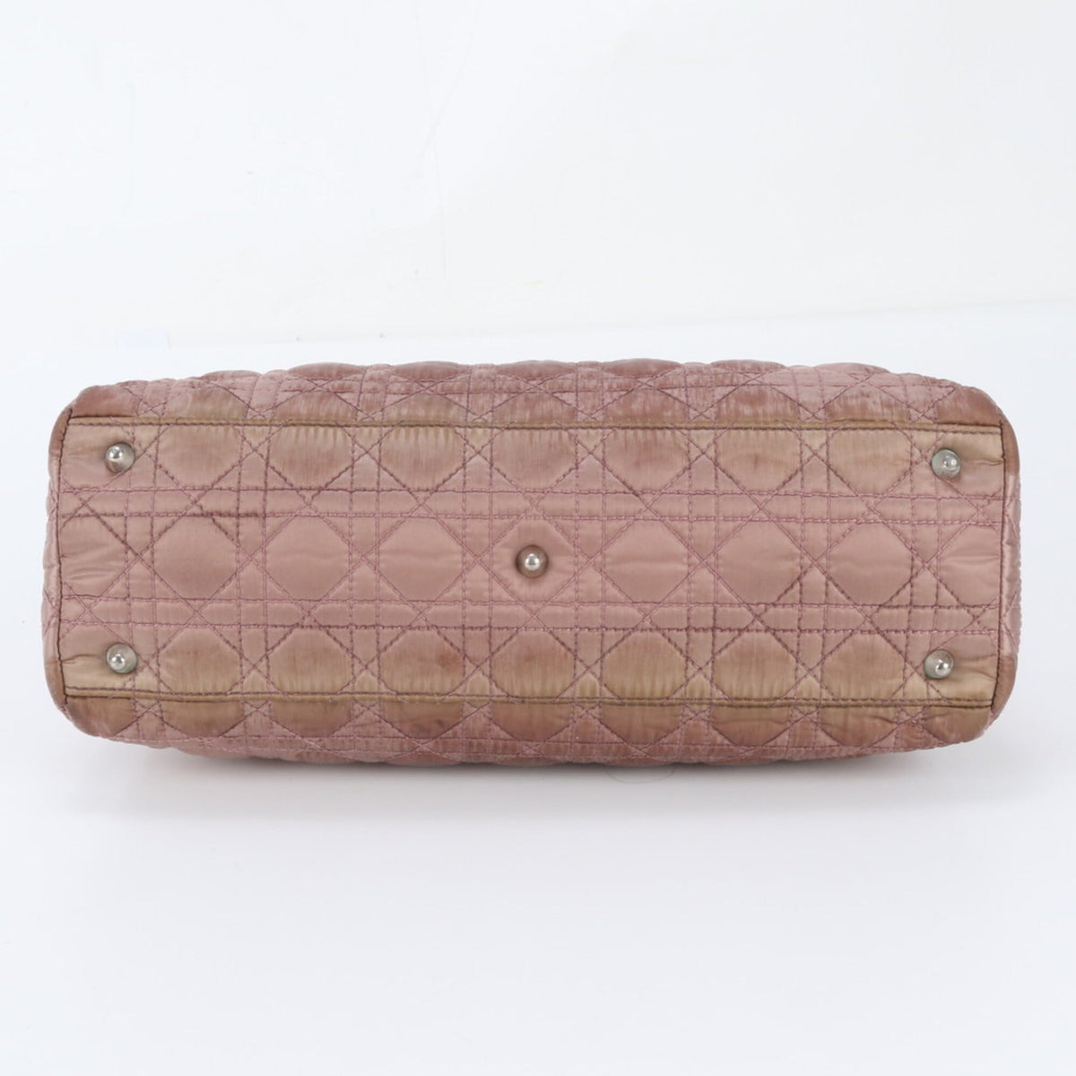 Christian Dior Pink Leather Nylon Handbag Tote Bag (Pre-Owned)