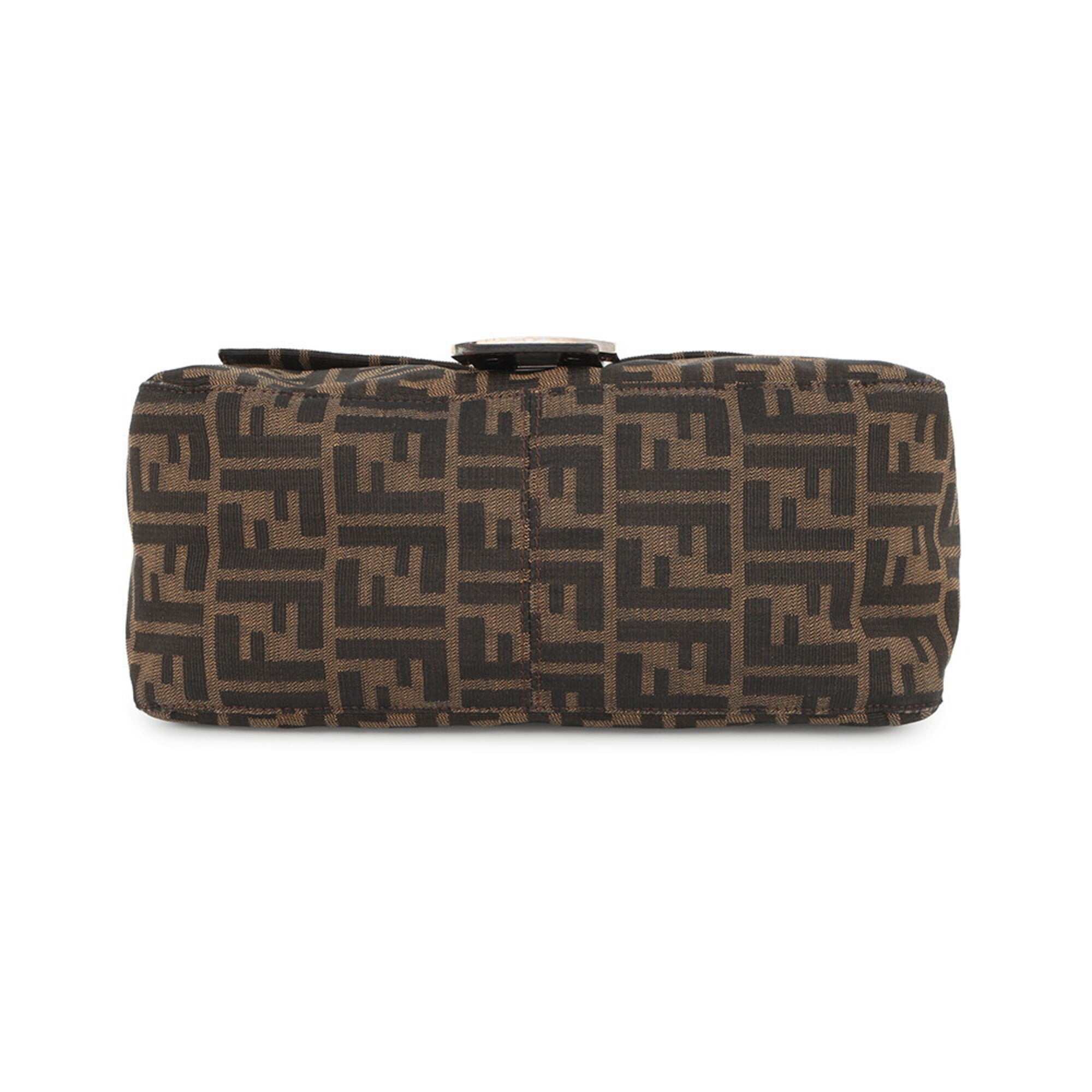 Fendi Brown Zucca Handbag Shoulder Bag (Pre-Owned)