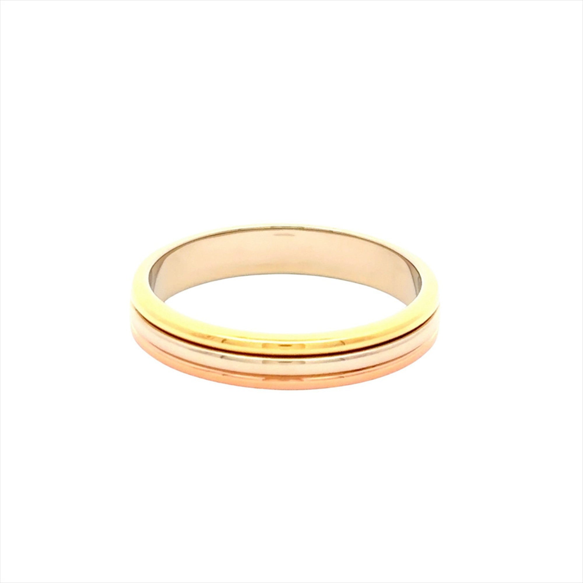 Cartier Louis Cartier Yellow Gold (18K) Pink Gold (18K) White Gold (18K) Band Ring (Pre-Owned)
