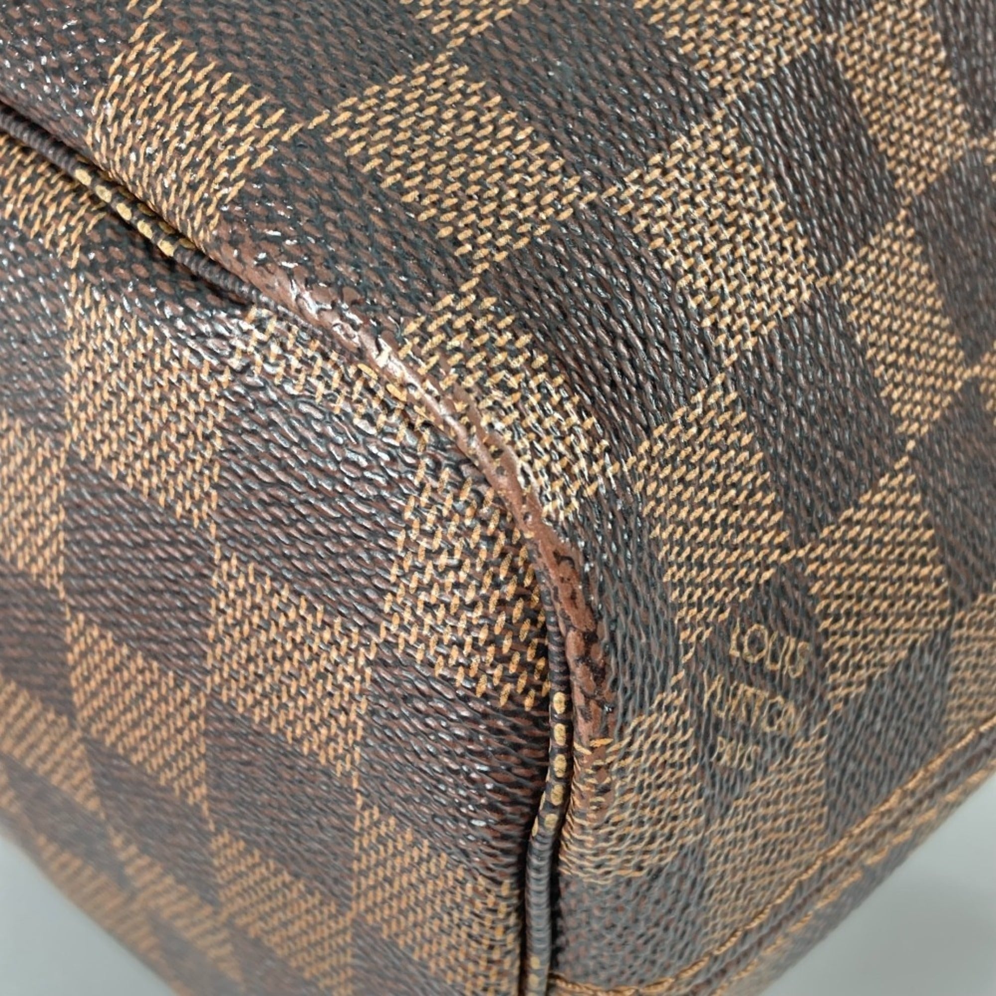 Louis Vuitton Brown Damier Canvas Ebene Damier Canvas Pouch Shoulder Bag Tote Bag (Pre-Owned)
