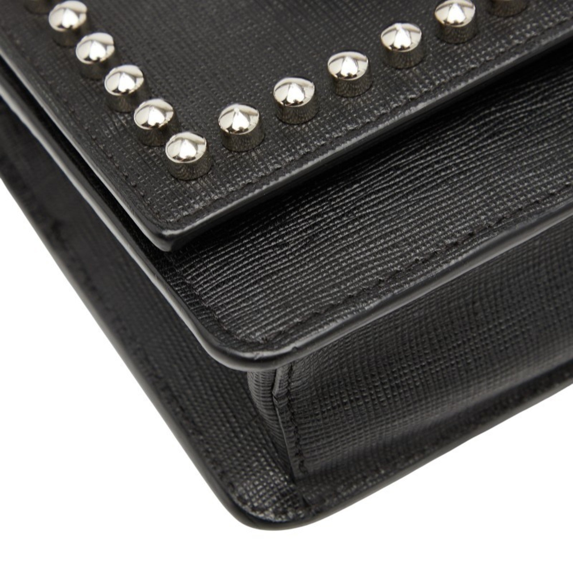 Fendi Black Leather Shoulder Bag (Pre-Owned)