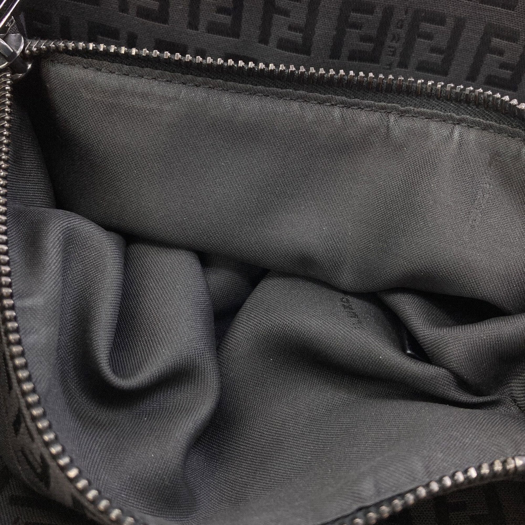Fendi Black Canvas Handbag (Pre-Owned)