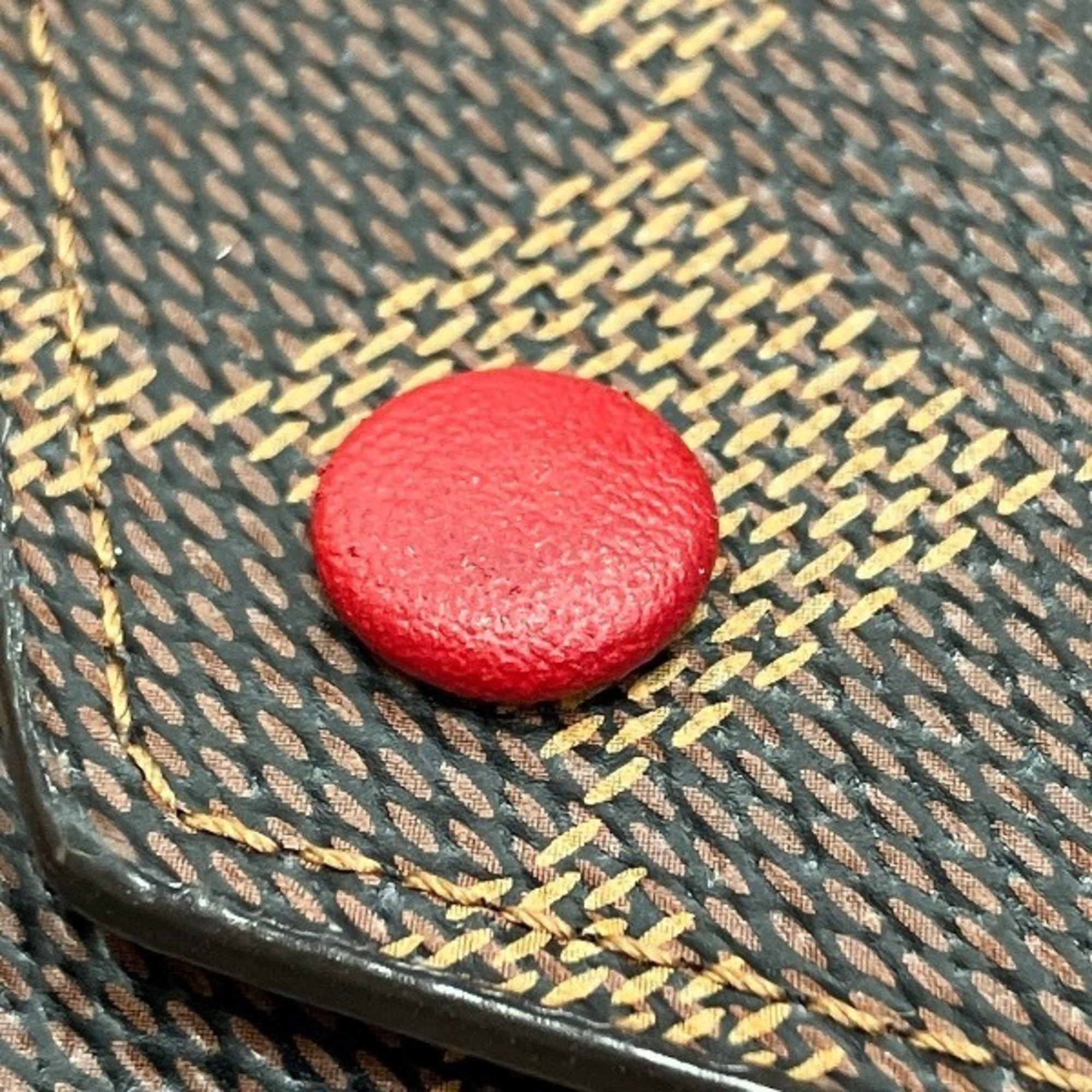 Louis Vuitton Brown Red Color Coin Purse/Coin Case (Pre-Owned)