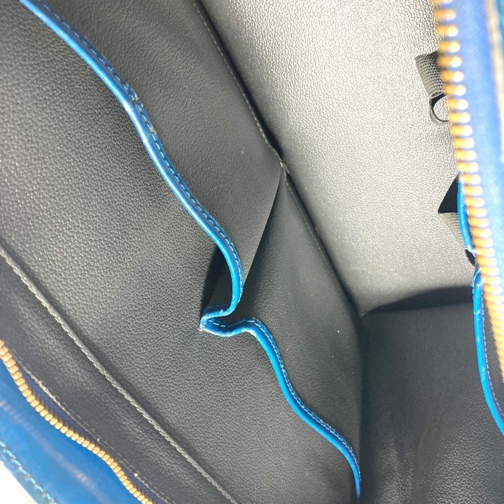 Louis Vuitton Epi Blue Toledo Blue Epi Leather Shoulder Bag Tote Bag (Pre-Owned)