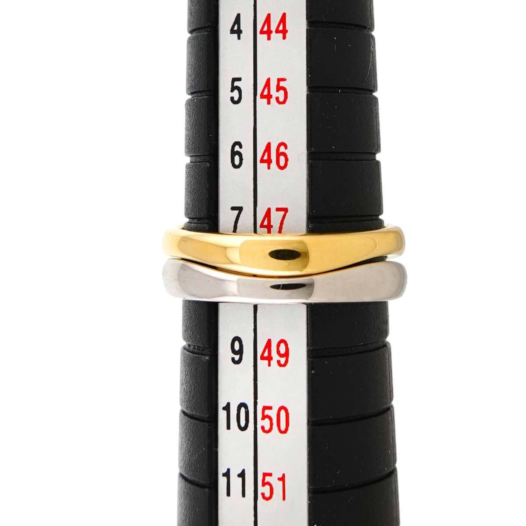 Cartier Yellow Gold (18K) White Gold (18K) Band Ring (Pre-Owned)