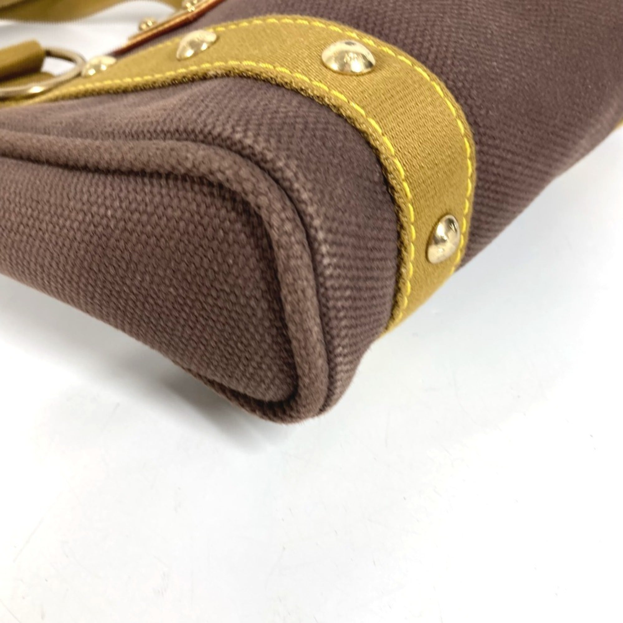 Louis Vuitton Brown Canvas Handbag Tote Bag (Pre-Owned)