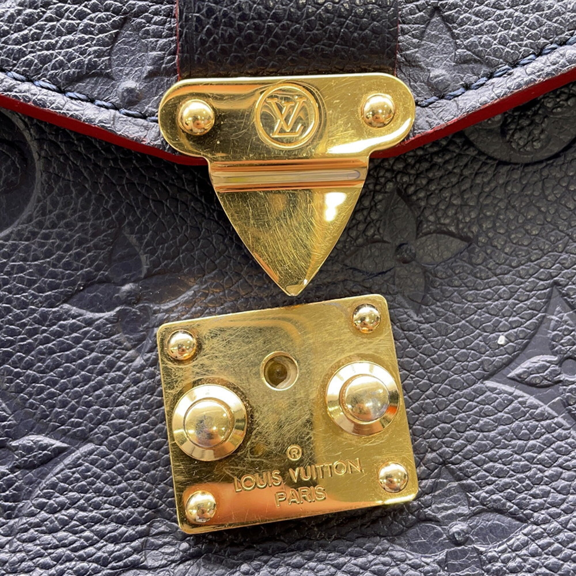 Louis Vuitton Marine Rouge Monogram Empreinte Handbag Pochette (Pre-Owned)