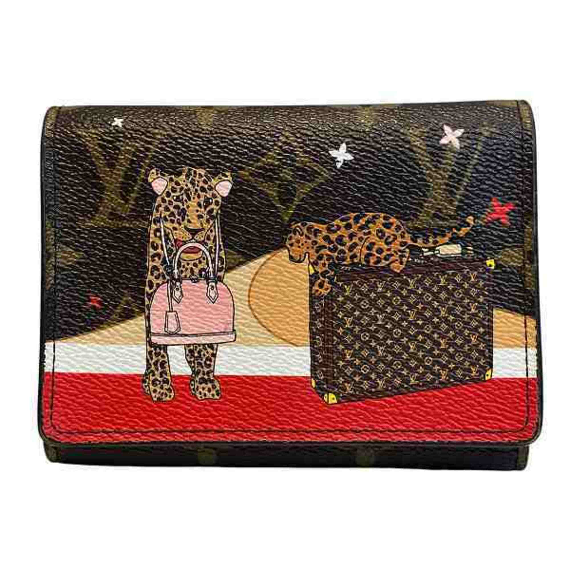 Louis Vuitton Monogram Brown Monogram Wallet (Tri-Fold) (Pre-Owned)