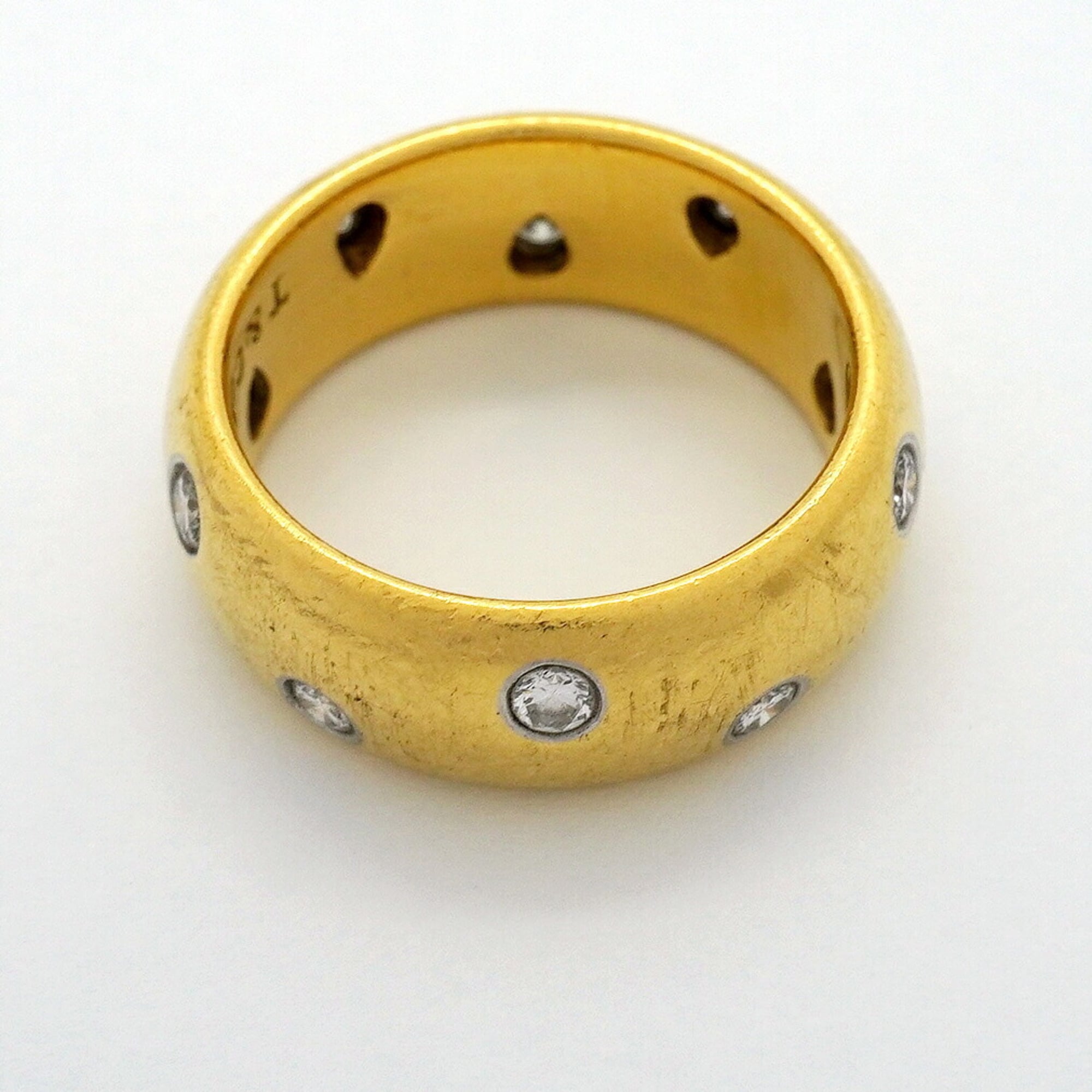 Tiffany Yellow Gold (18K) Platinum 950 Band Ring (Pre-Owned)
