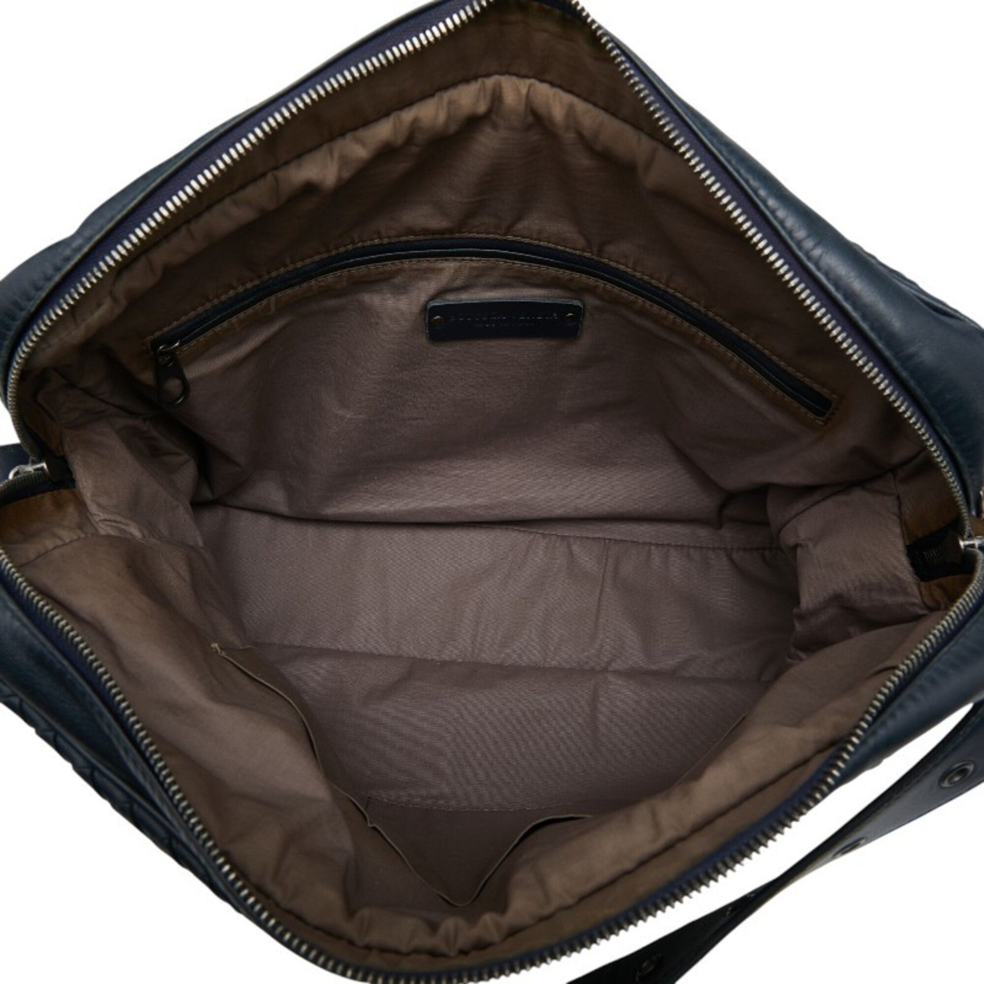 Bottega Veneta Navy Leather Shoulder Bag (Pre-Owned)