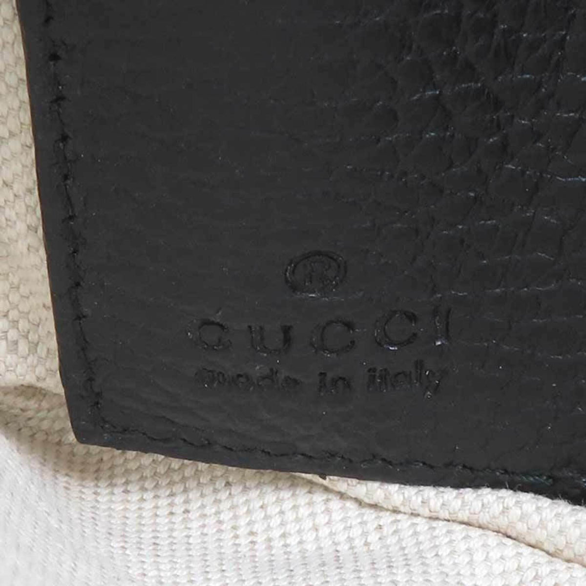Gucci Black Leather Clutch Bag Pouch (Pre-Owned)