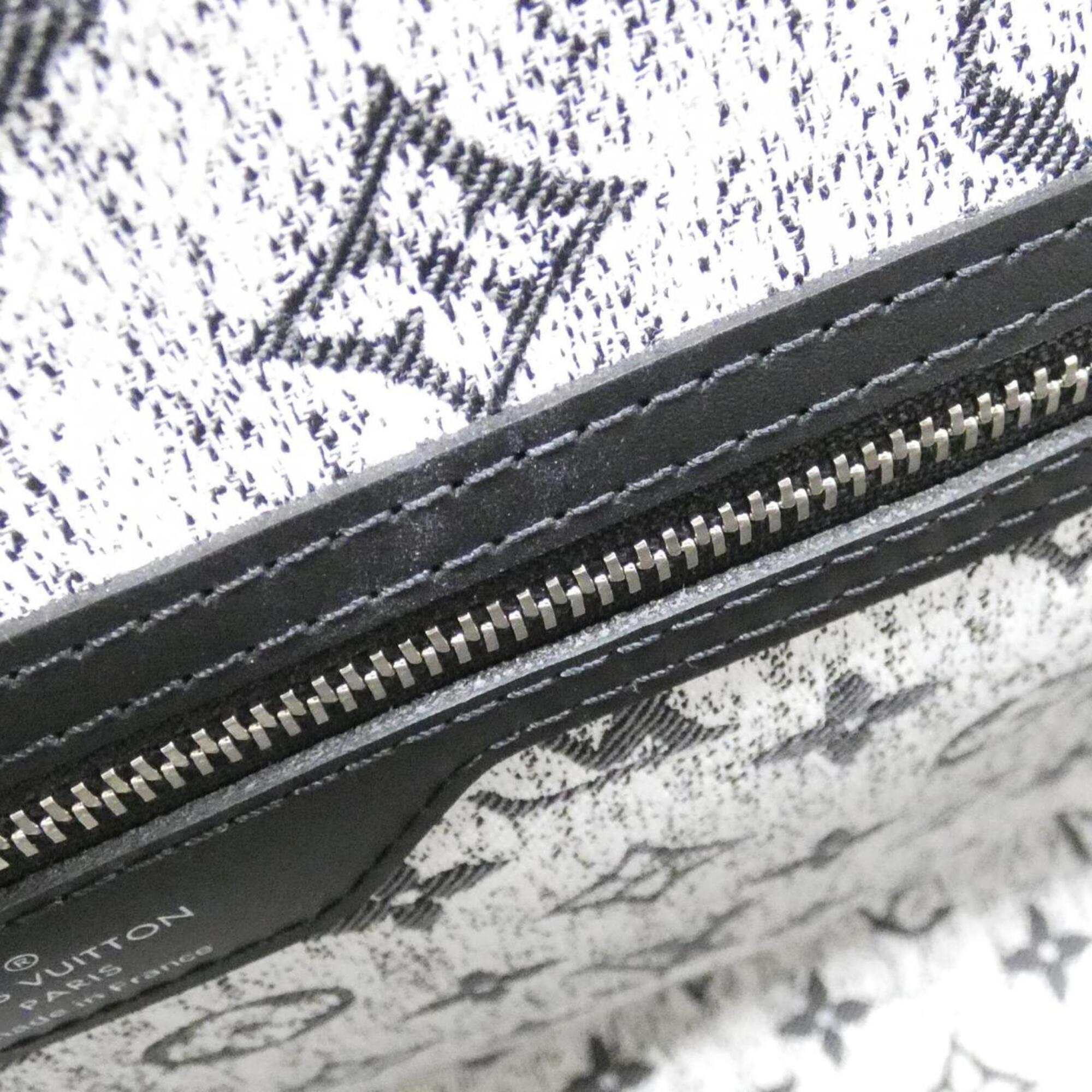 Louis Vuitton Gris Canvas Handbag Pouch (Pre-Owned)