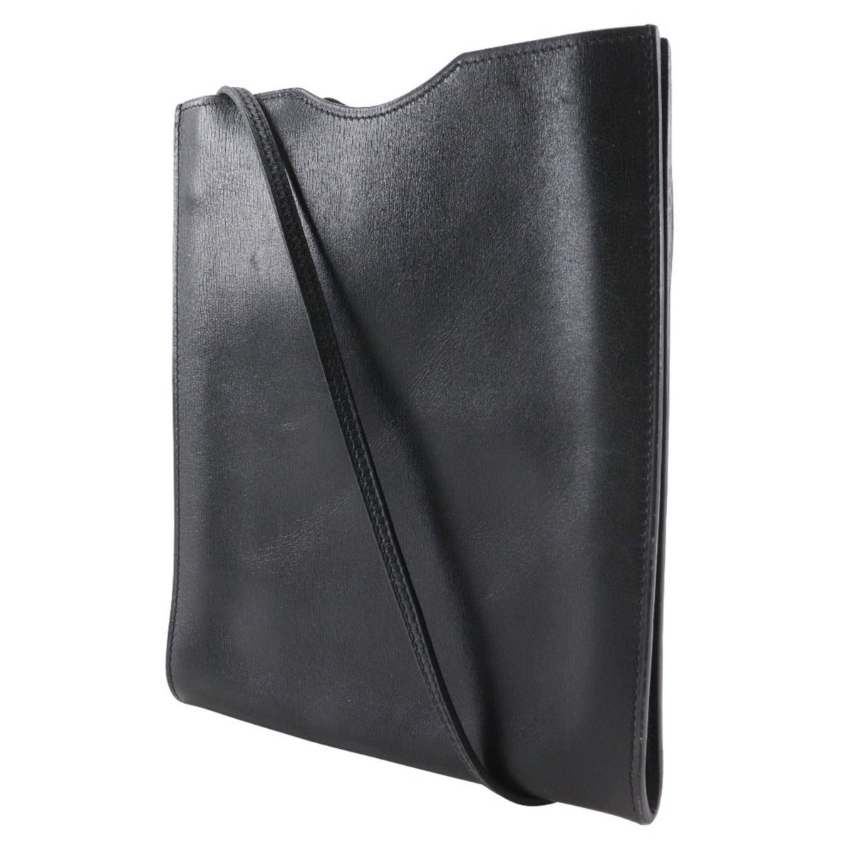 Hermes Black Leather Shoulder Bag (Pre-Owned)
