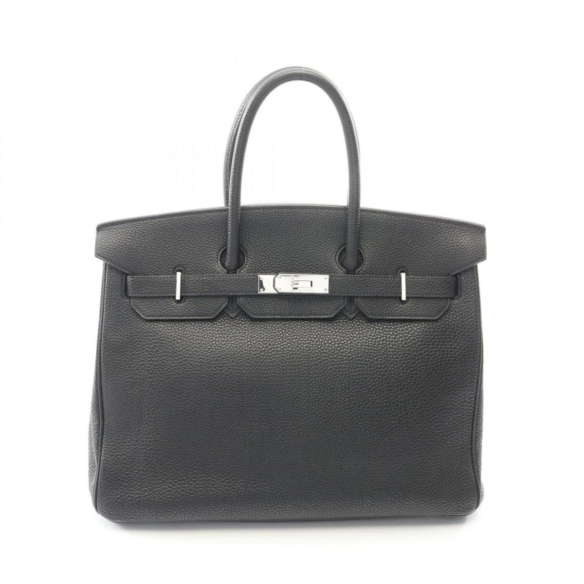 Hermes Black Togo Leather Handbag (Pre-Owned)