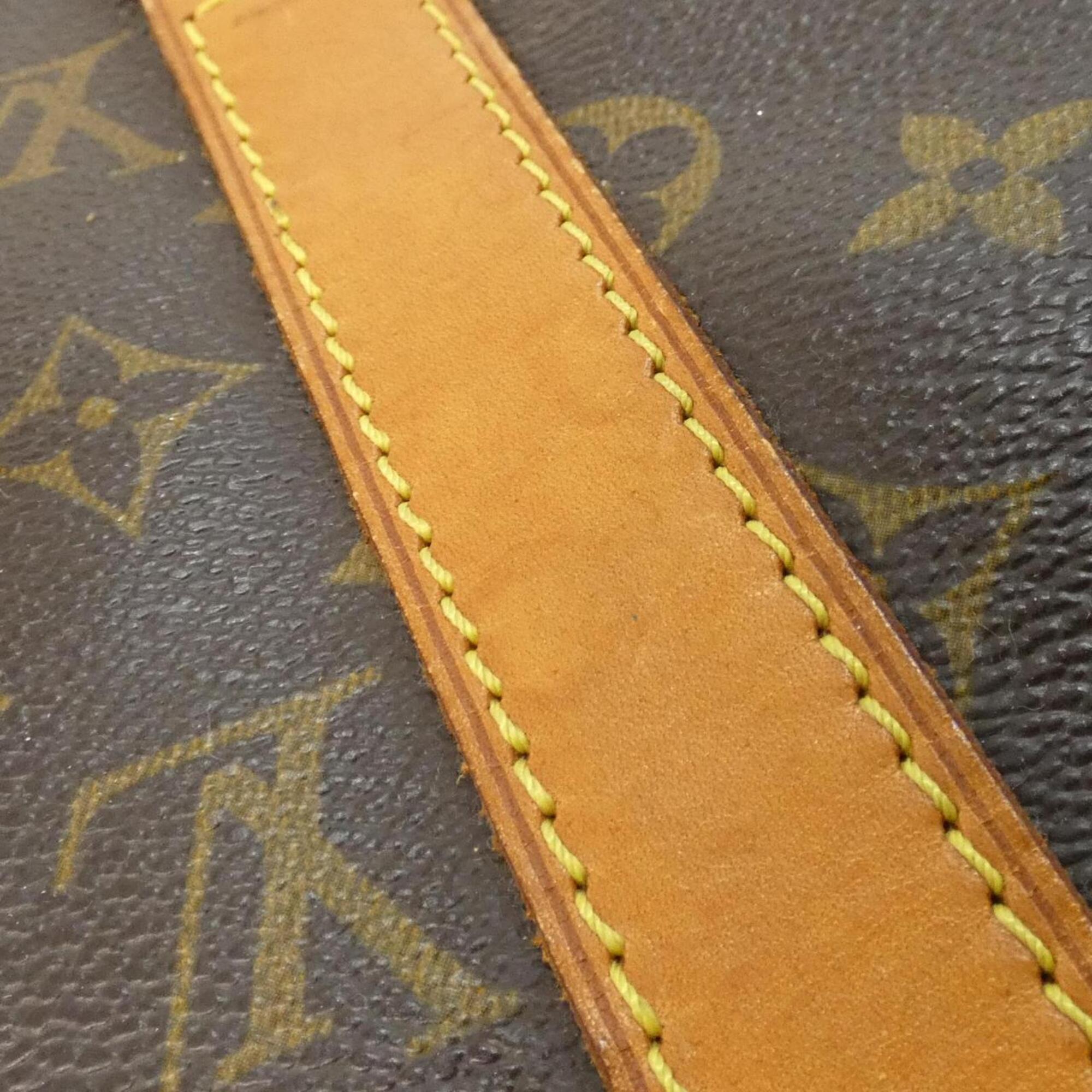 Louis Vuitton Monogram Marron Coated Canvas Boston Bag (Pre-Owned)