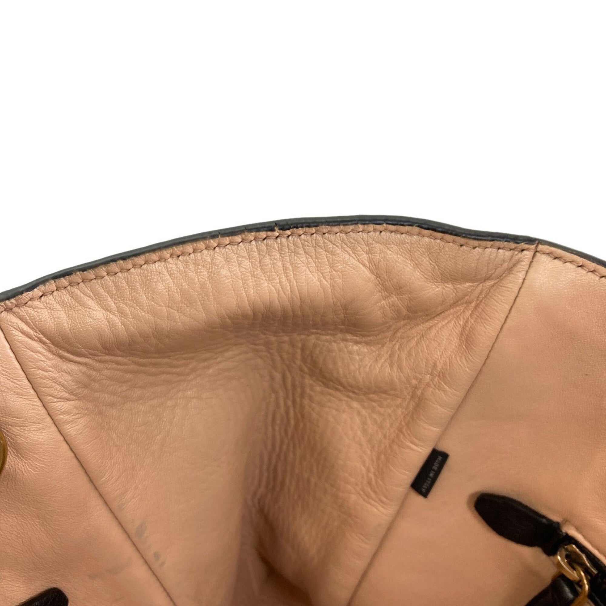 Prada Black Leather Handbag (Pre-Owned)