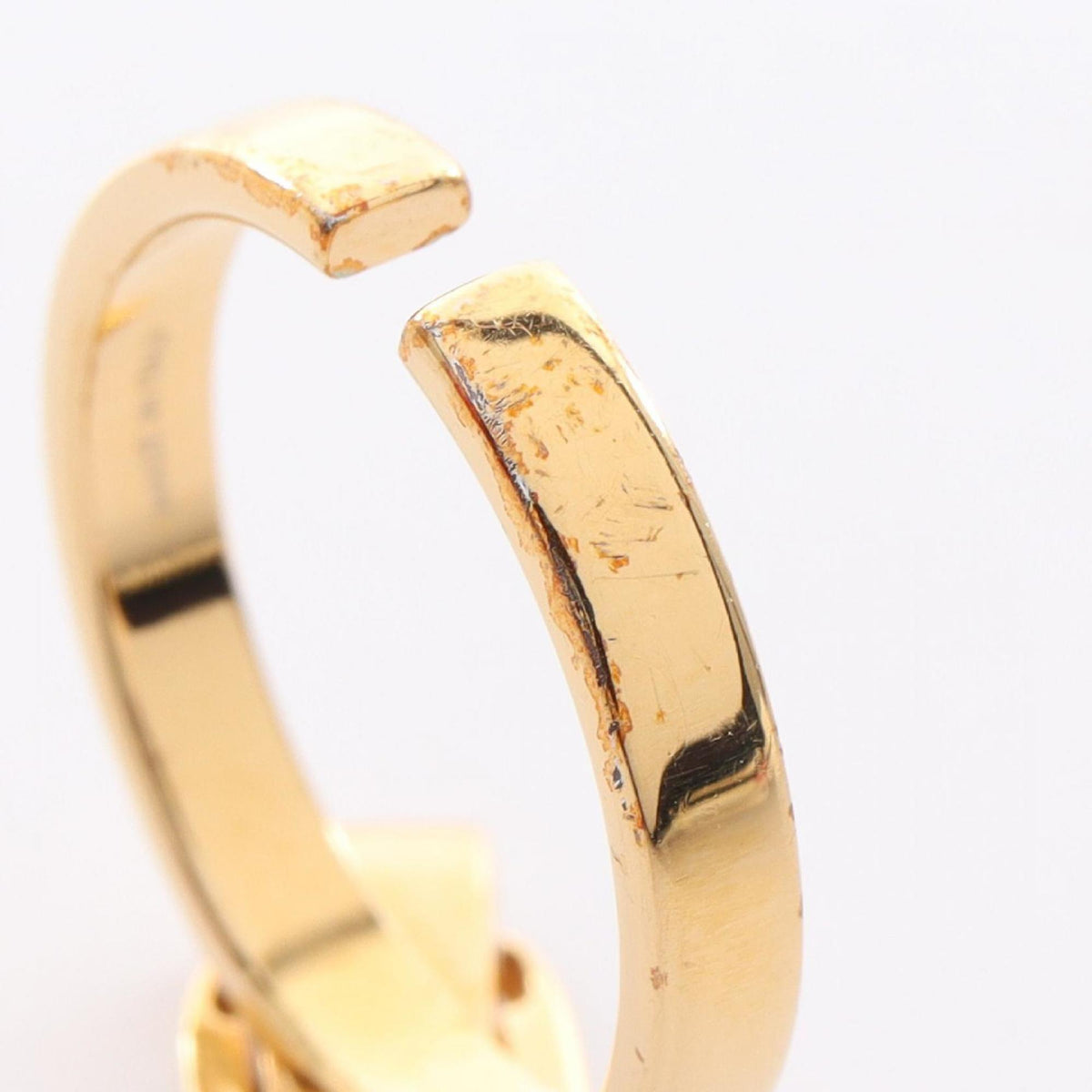 Salvatore Ferragamo Gold Gold Plating Band Ring (Pre-Owned)