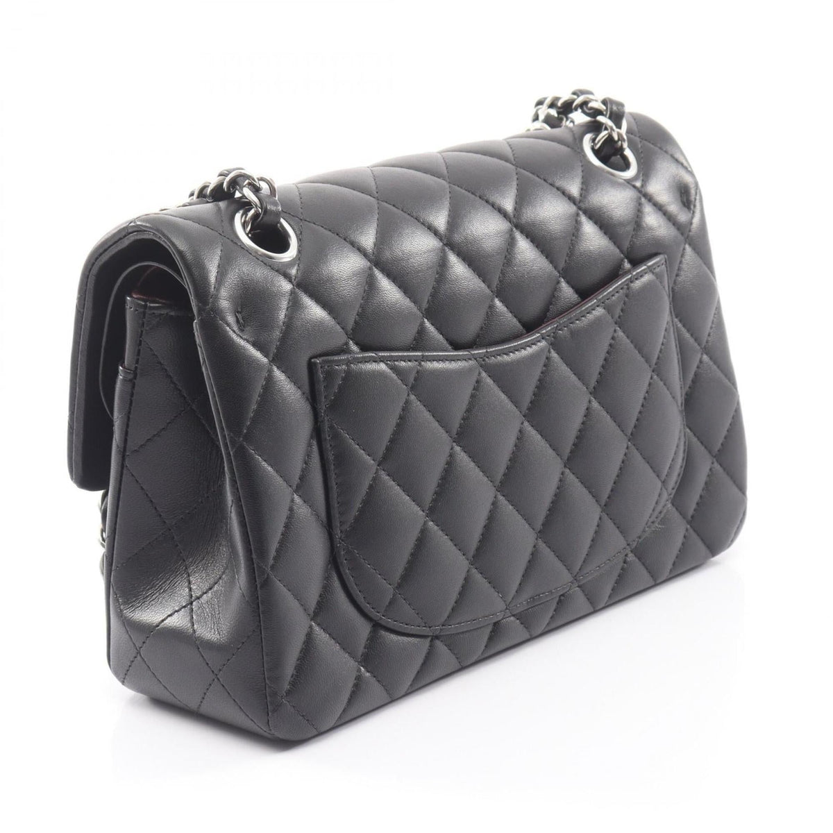 Chanel Black Leather Handbag Shoulder Bag (Pre-Owned)