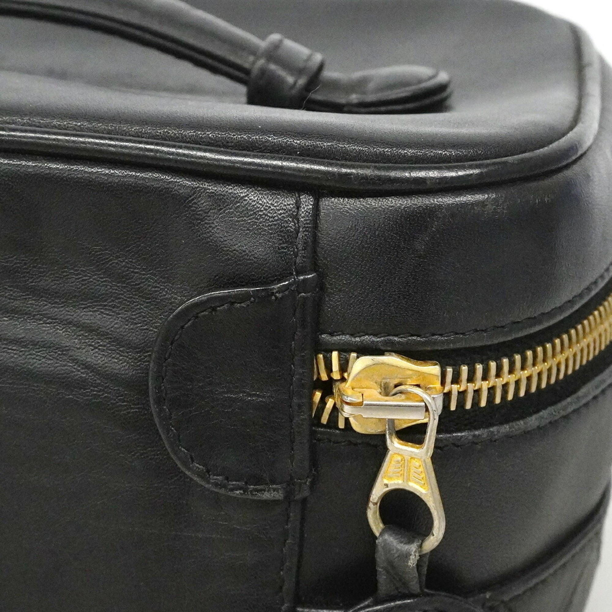 Chanel Black Leather Vanity Bag (Pre-Owned)