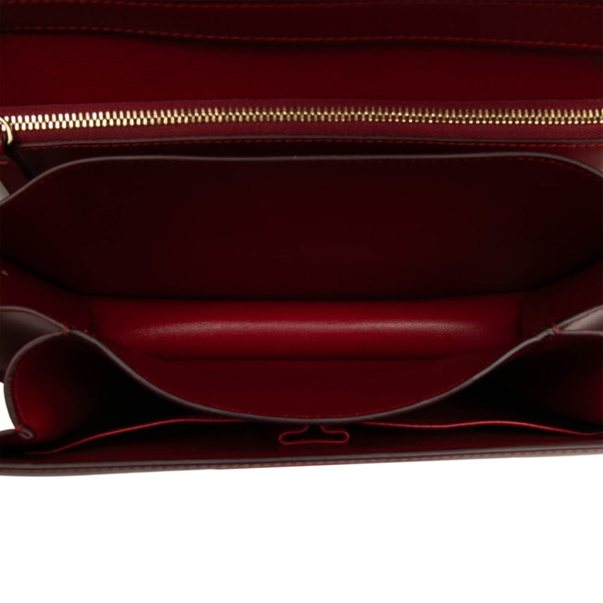 Celine Red Color Leather Shoulder Bag (Pre-Owned)