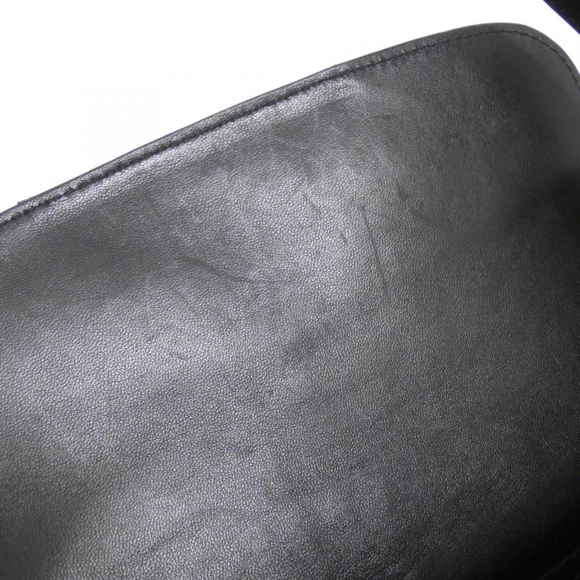 Christian Dior Black Leather Shoulder Bag (Pre-Owned)